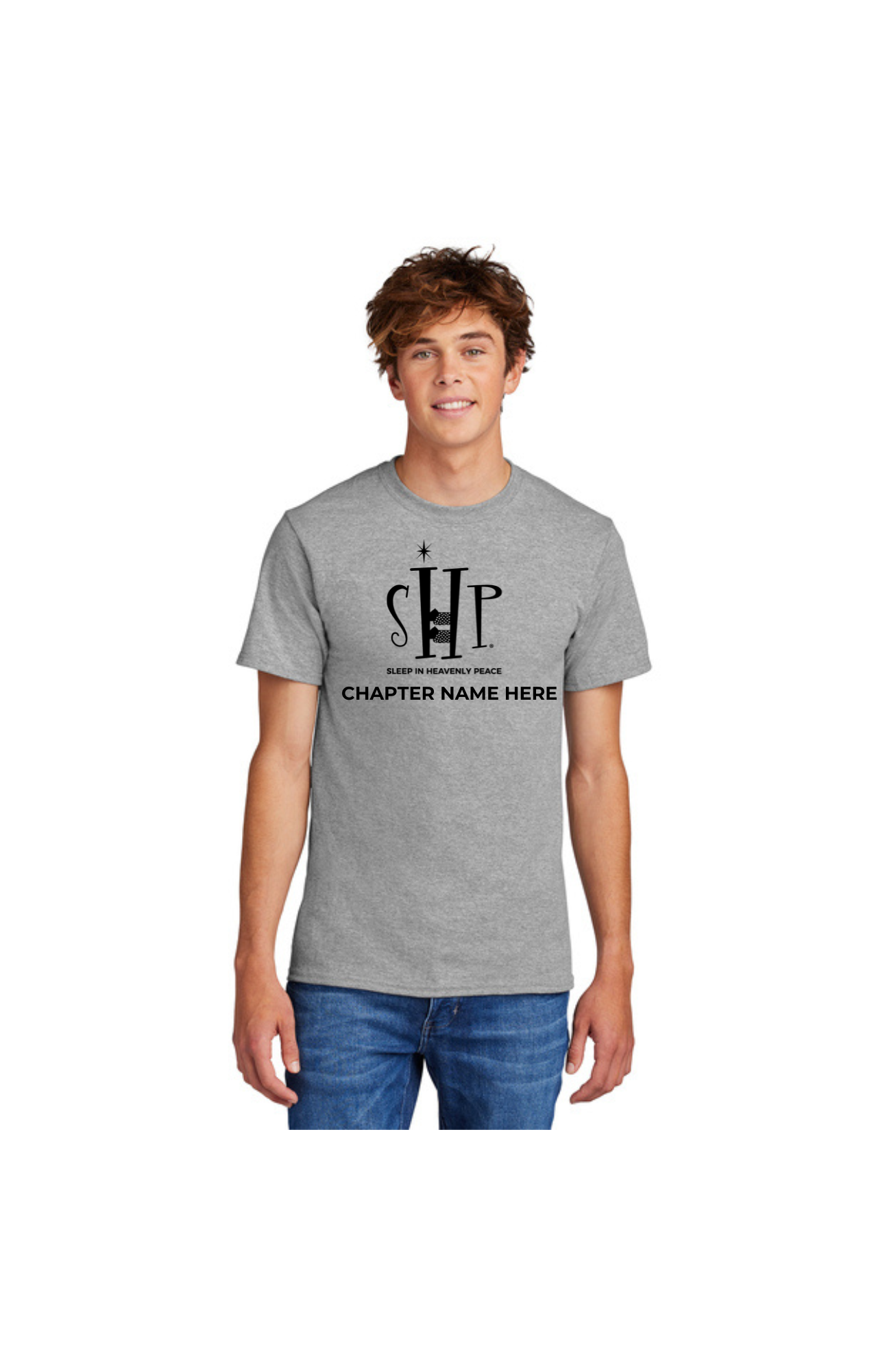 STAFF (TALL) T-Shirt w/ Chapter Name (ATHLETIC HEATHER) - Black or White Logos