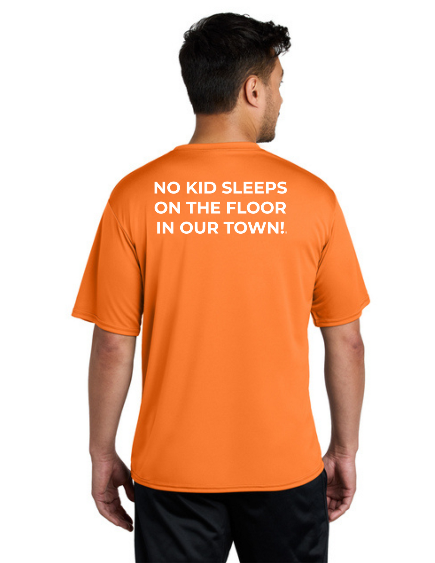LEGACY - Short Sleeve UV Performance Shirt (NEON ORANGE) - "SLEEP CIRCLE" LOGO