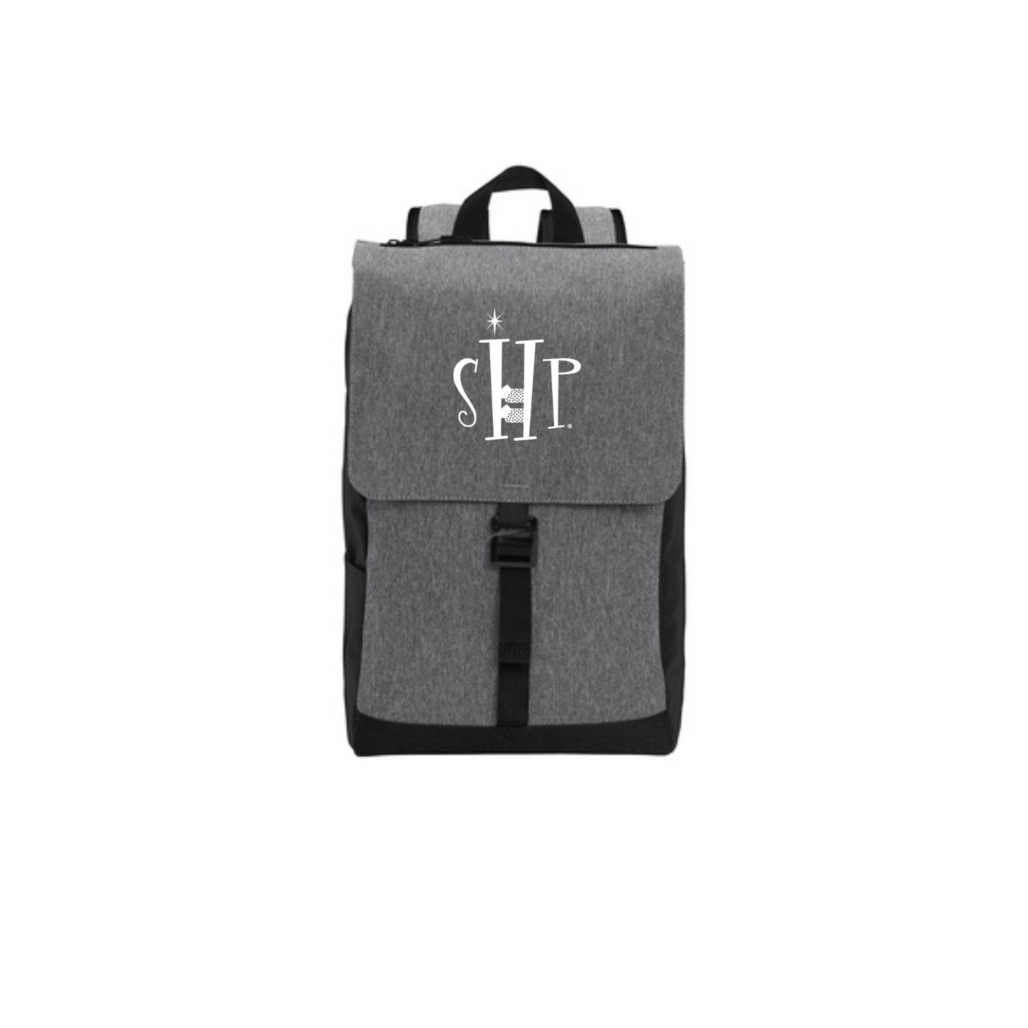 "New" SHP Logo Embroidery Backpack (Grey/Black)