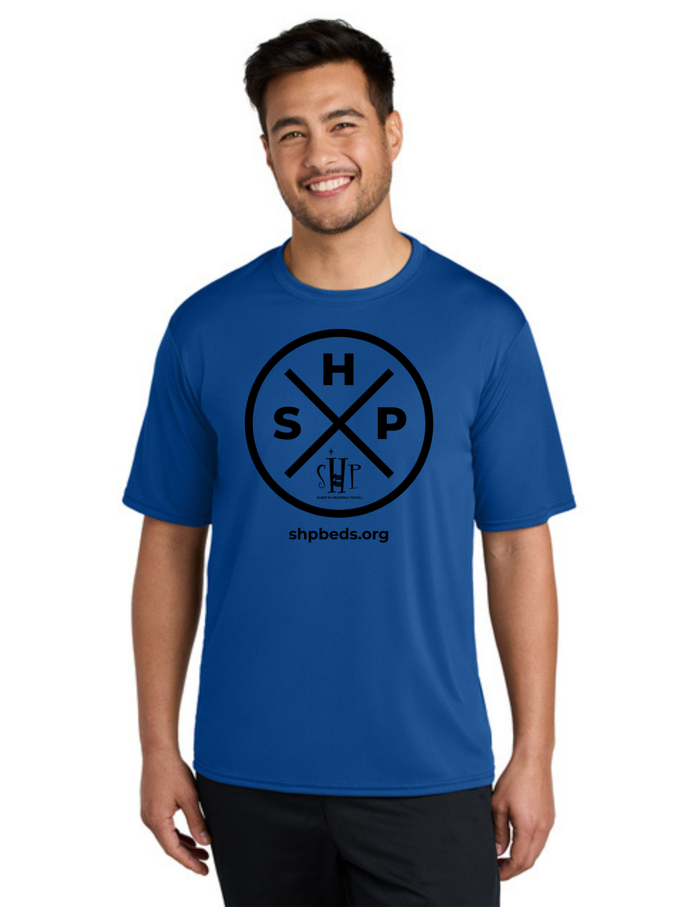 LEGACY - Short Sleeve UV Performance Shirt (TRUE ROYAL) - "SLEEP CIRCLE" LOGO