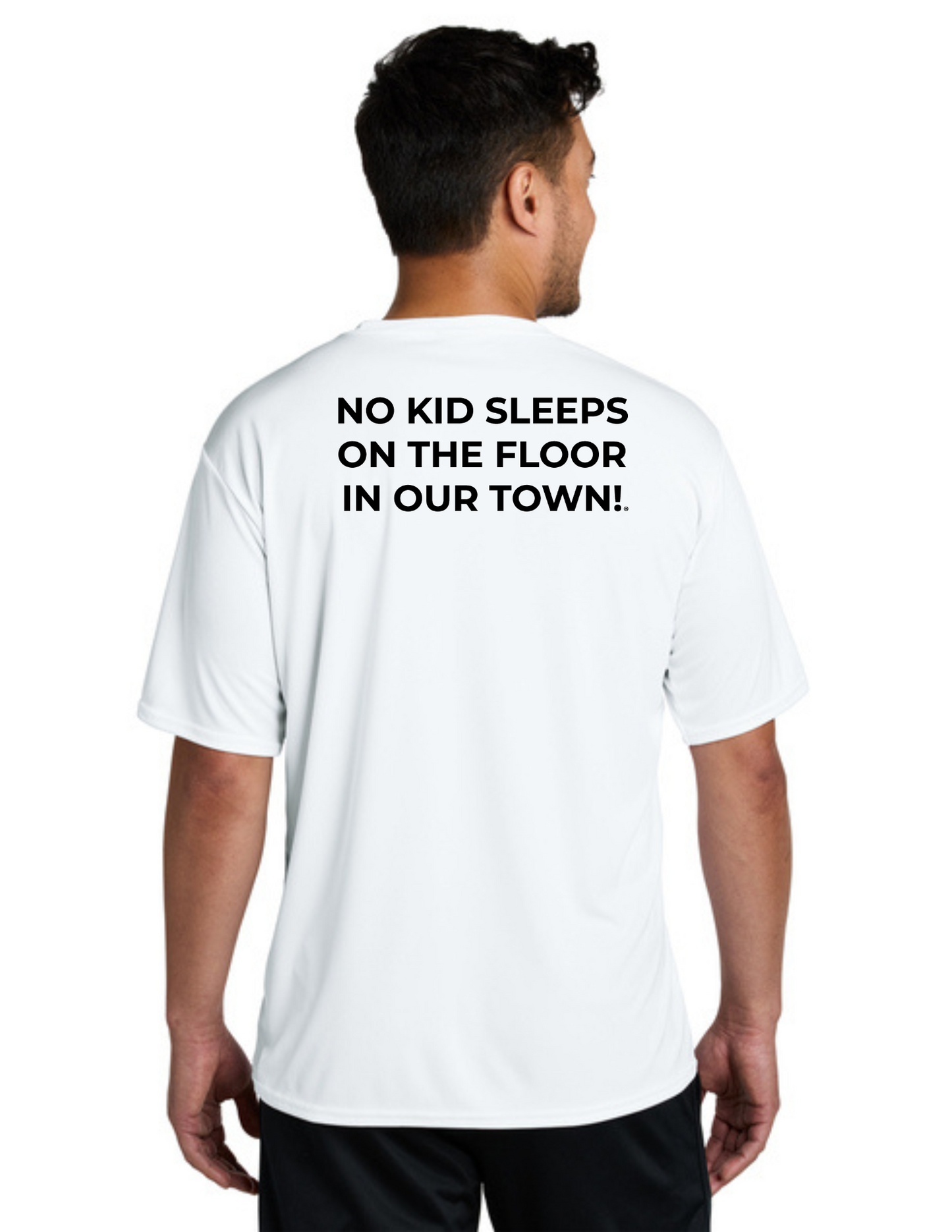 LEGACY - Short Sleeve UV Performance Shirt (WHITE) - "SLEEP CIRCLE" LOGO