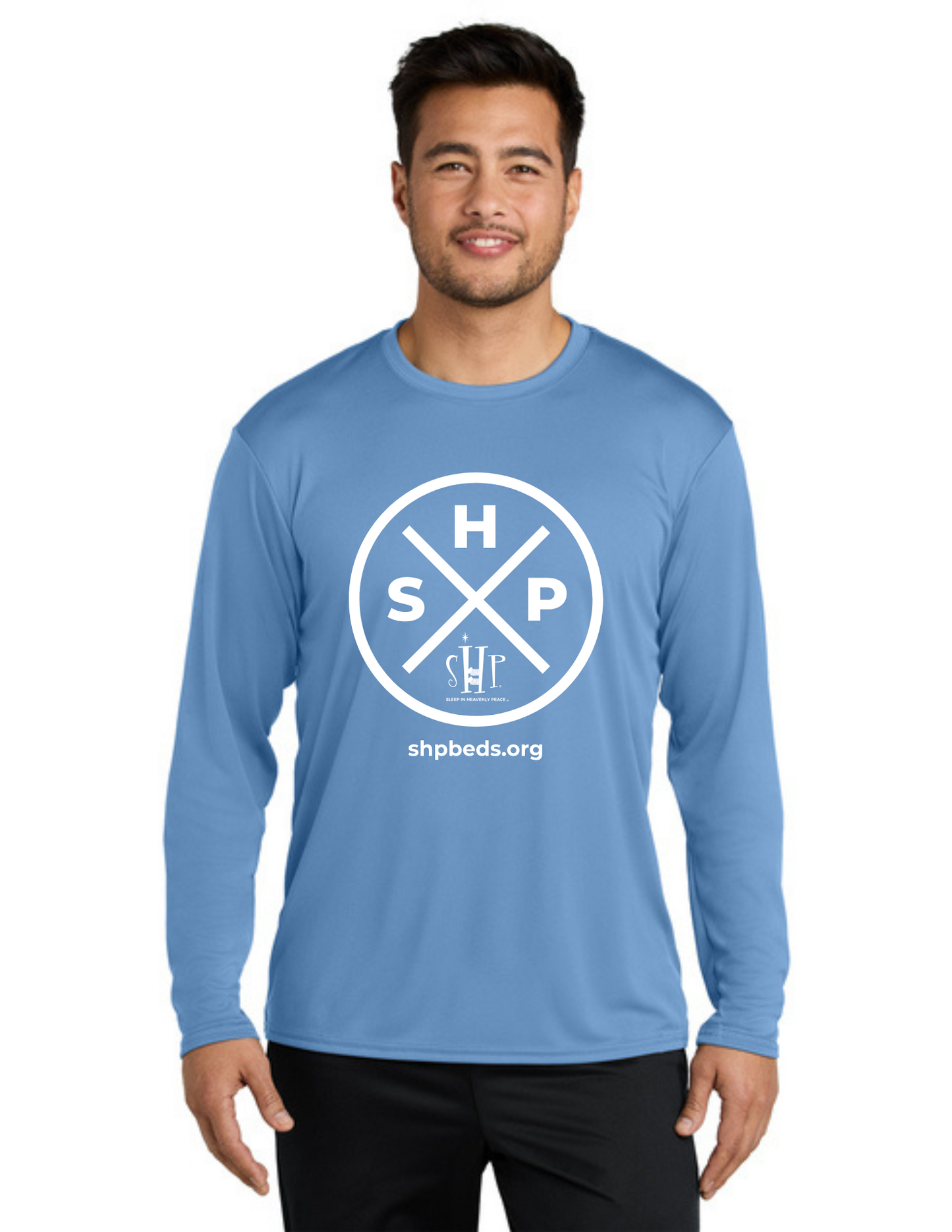 LEGACY - Long Sleeve Performance UV Shirt (CAROLINA BLUE) - "SLEEP CIRCLE" LOGO