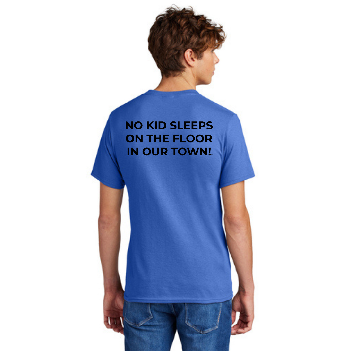 Official Staff T-Shirt (TALL) with Chapter Name (Royal Blue) White & Black Print
