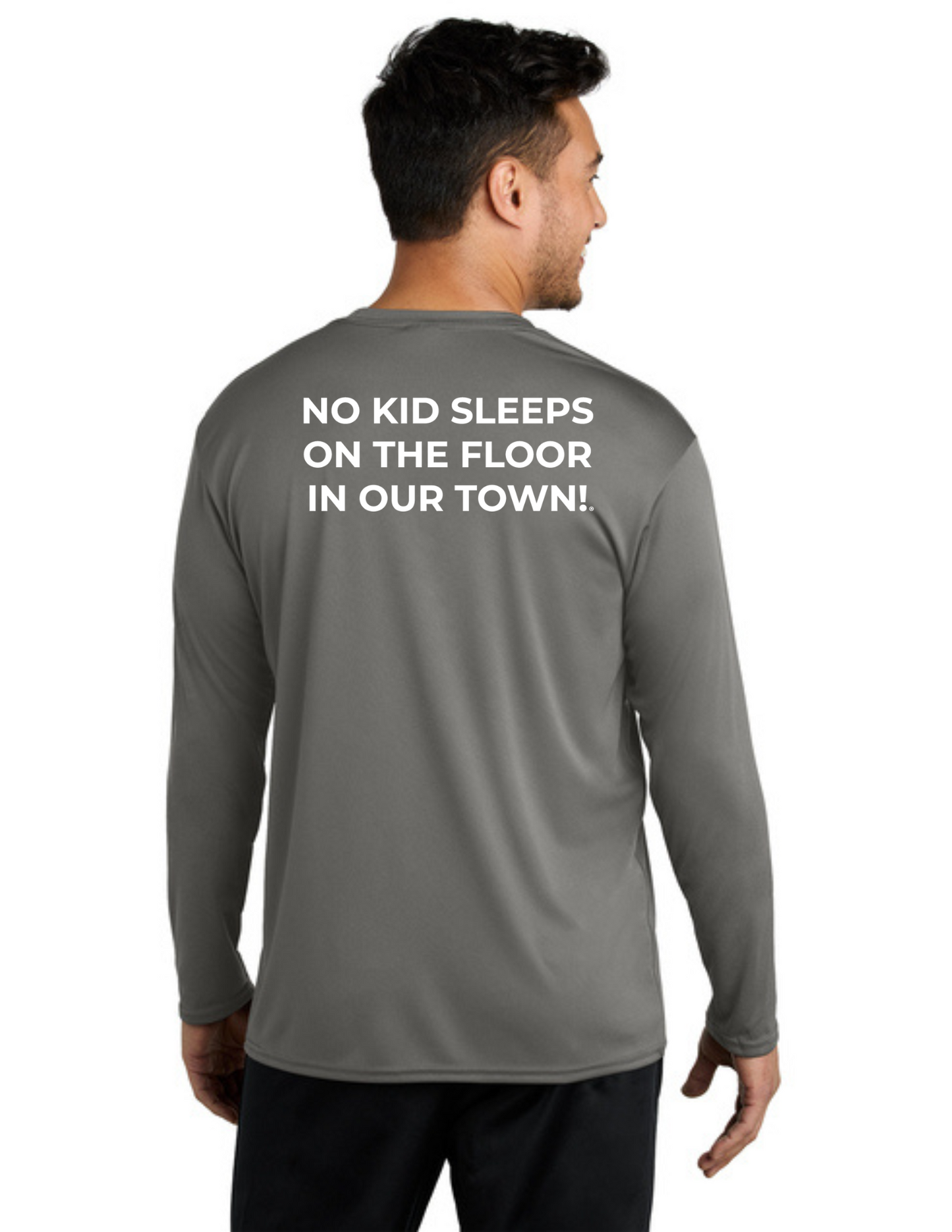 LEGACY - Long Sleeve Performance UV Shirt (GREY CONCRETE) - "SLEEP CIRCLE" LOGO