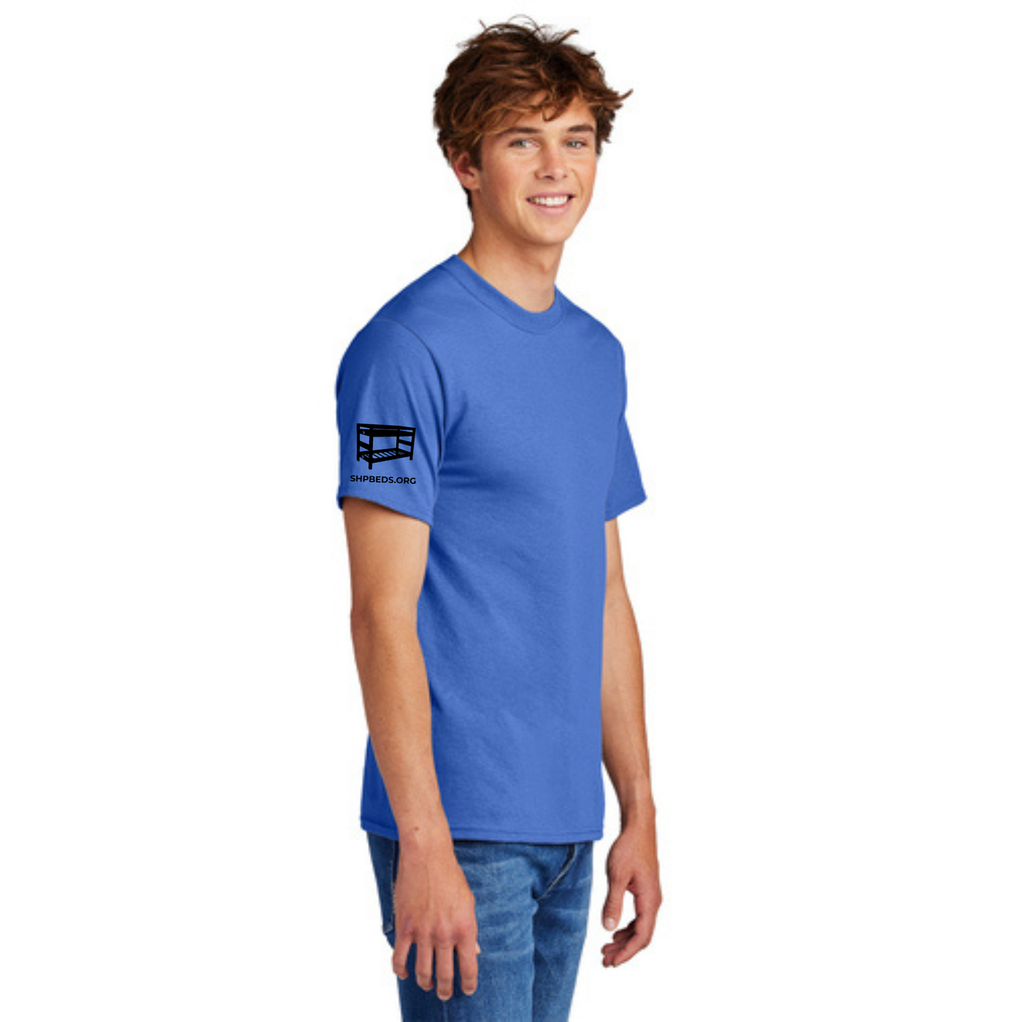 Official Staff T-Shirt (TALL) with Chapter Name (Royal Blue) White & Black Print
