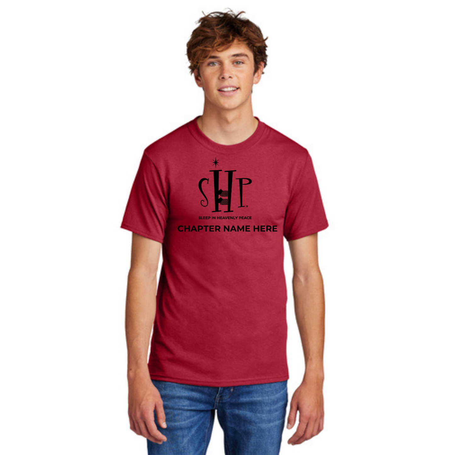 Official Staff T-Shirt (TALL) with Chapter Name (Red) White & Black Print