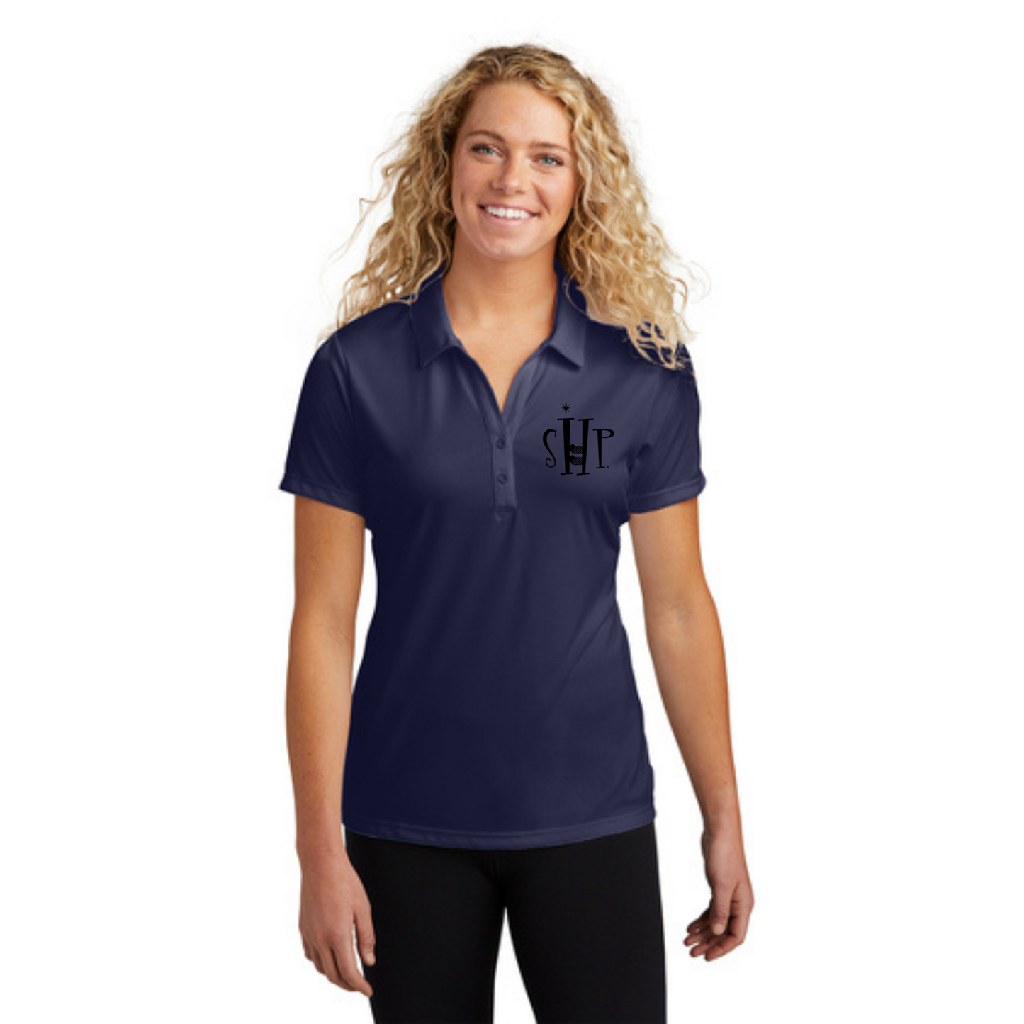 WOMEN'S Official SHP Polo (TRUE NAVY) - White or Black Logo