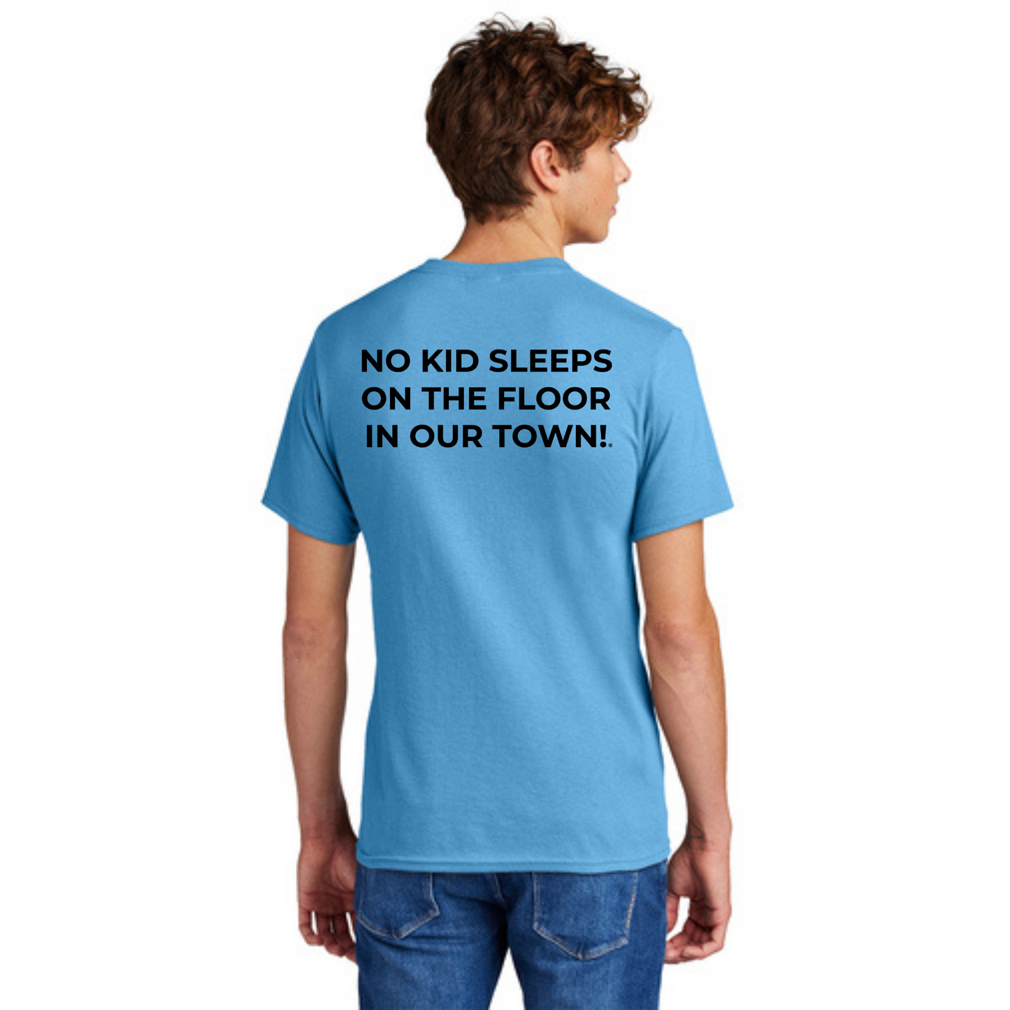 STAFF (TALL) T-Shirt w/ Chapter Name (AQUATIC BLUE) - Black or White Logos