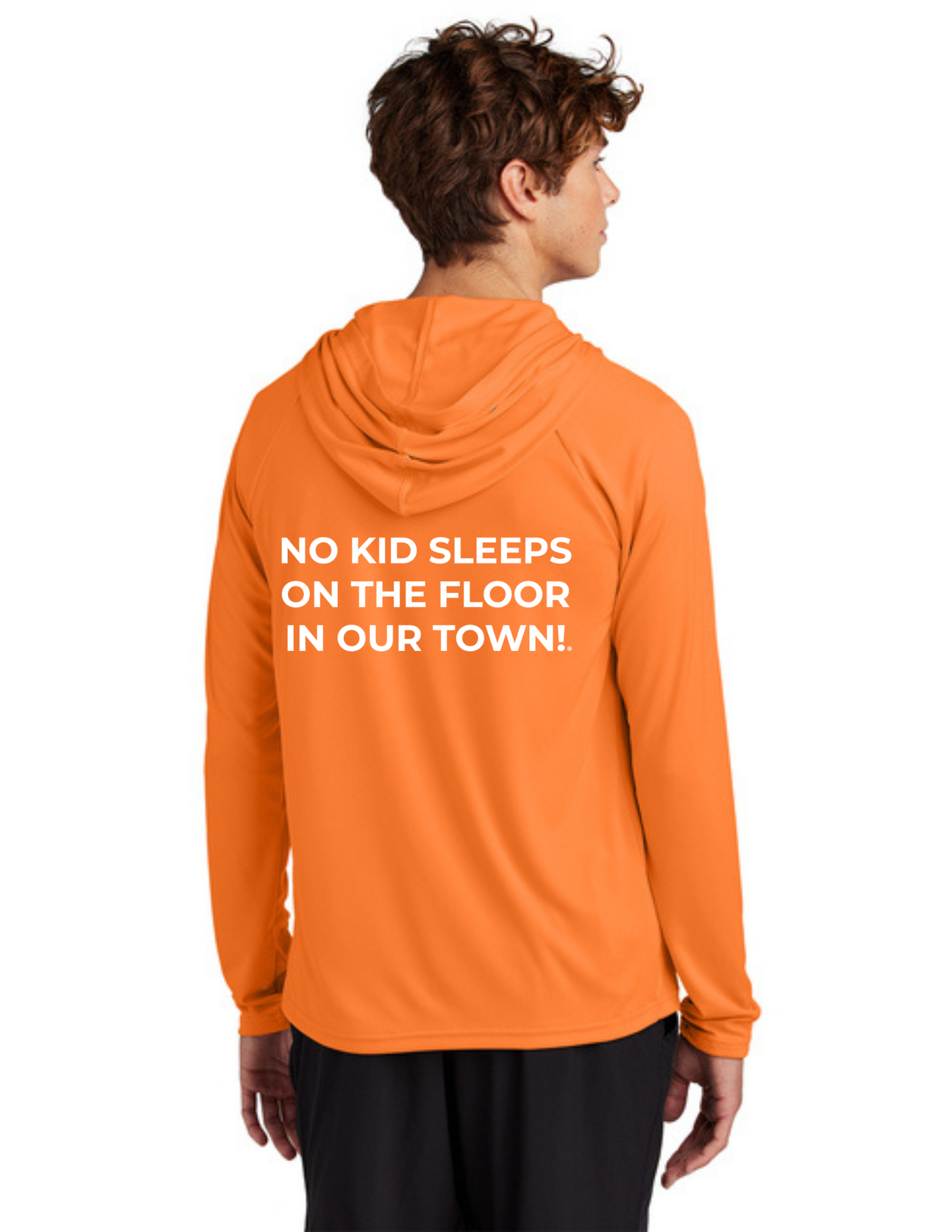 LEGACY - Hooded Performance UV Pullover (NEON ORANGE) - "SLEEP CIRCLE" LOGO