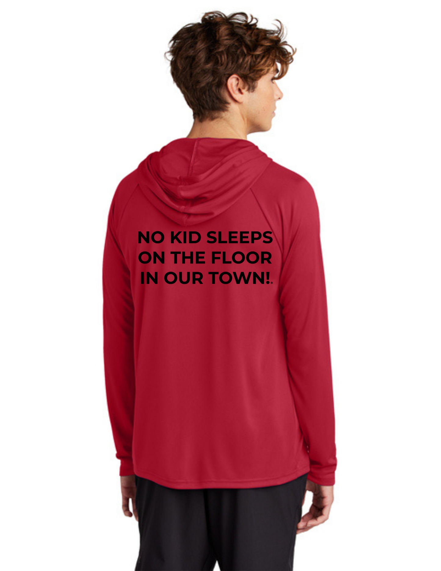 LEGACY - Hooded Performance UV Pullover (RED) - "SLEEP CIRCLE" LOGO