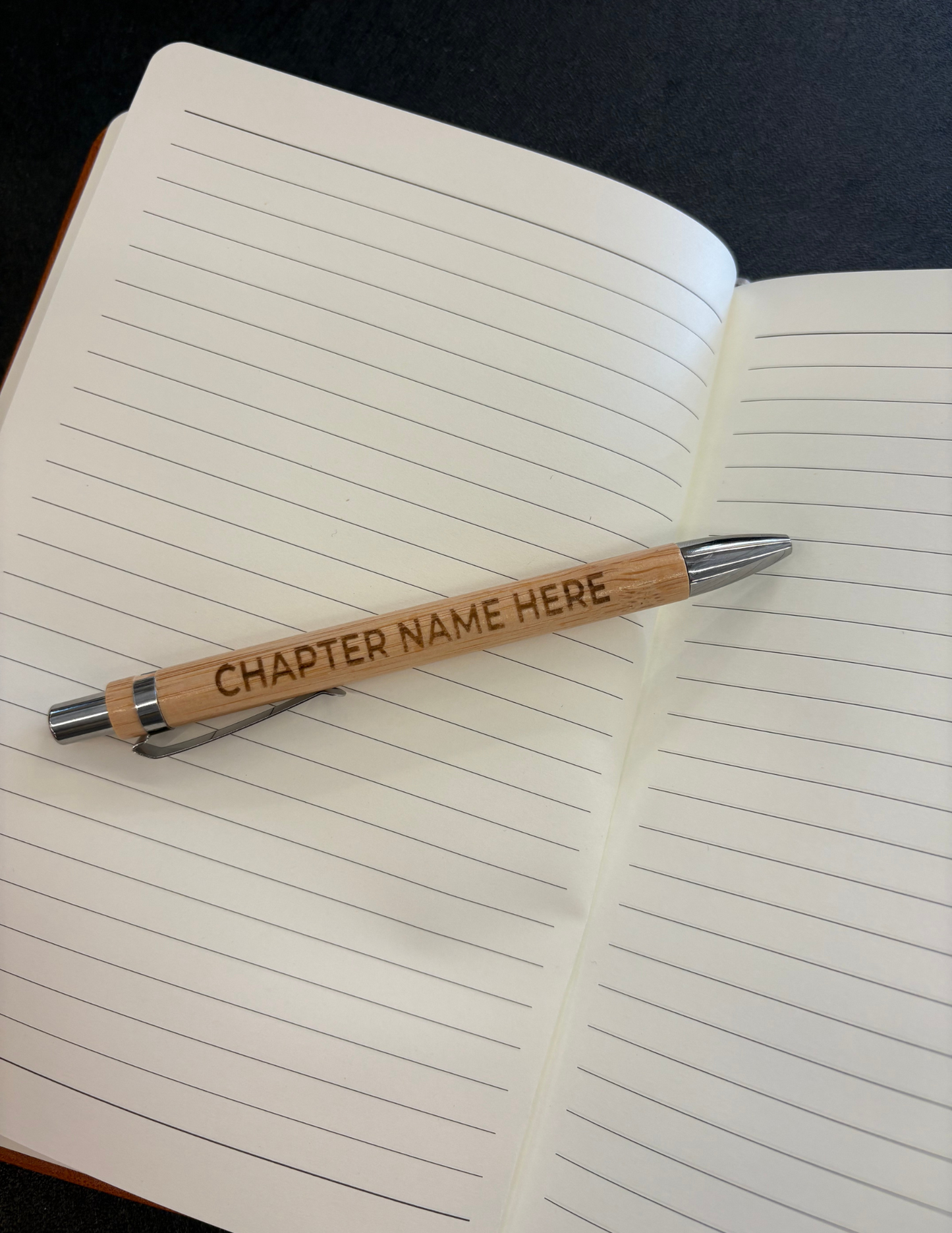CHAPTER - Leatherette Journal w/ Laser Engraving