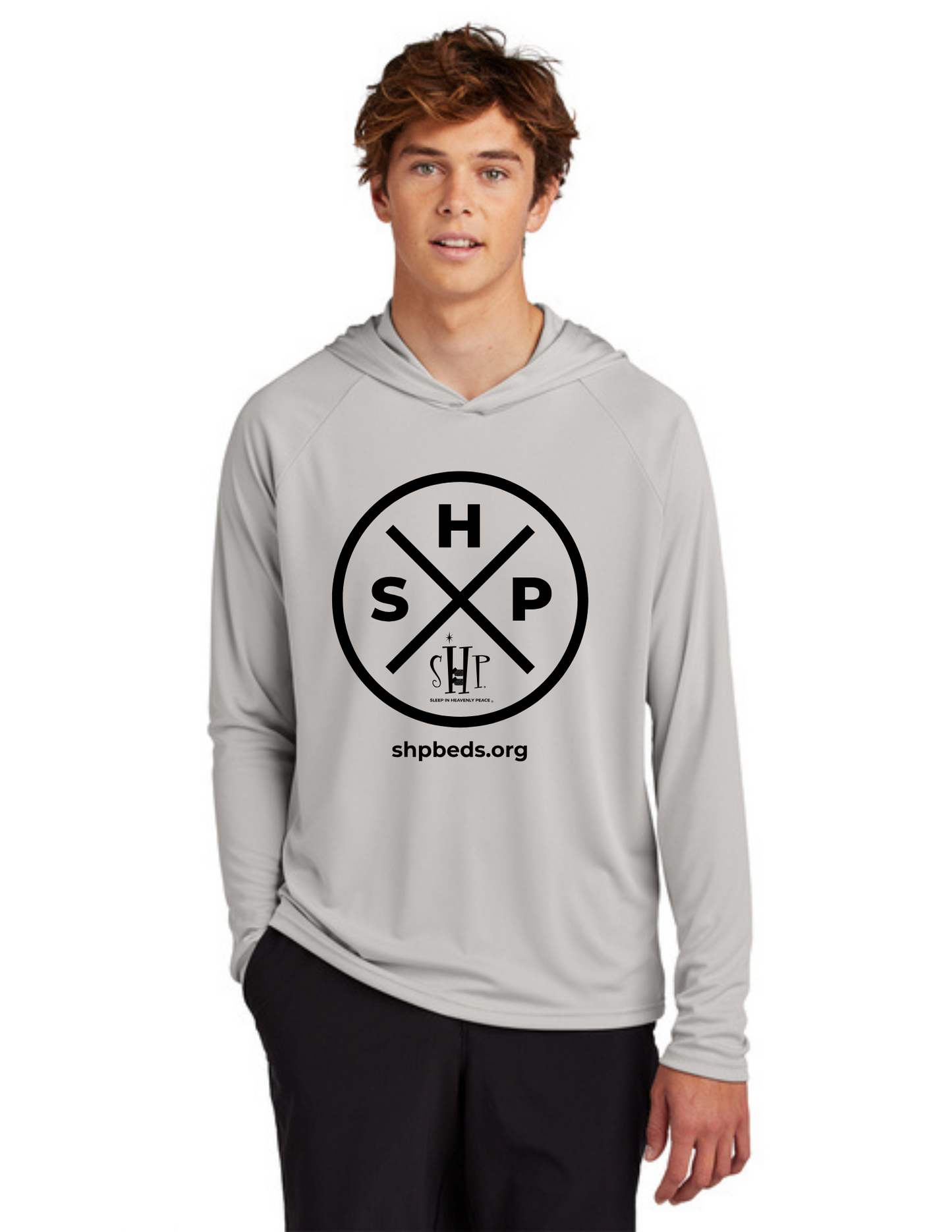 LEGACY - Hooded Performance UV Pullover (SILVER) - "SLEEP CIRCLE" LOGO