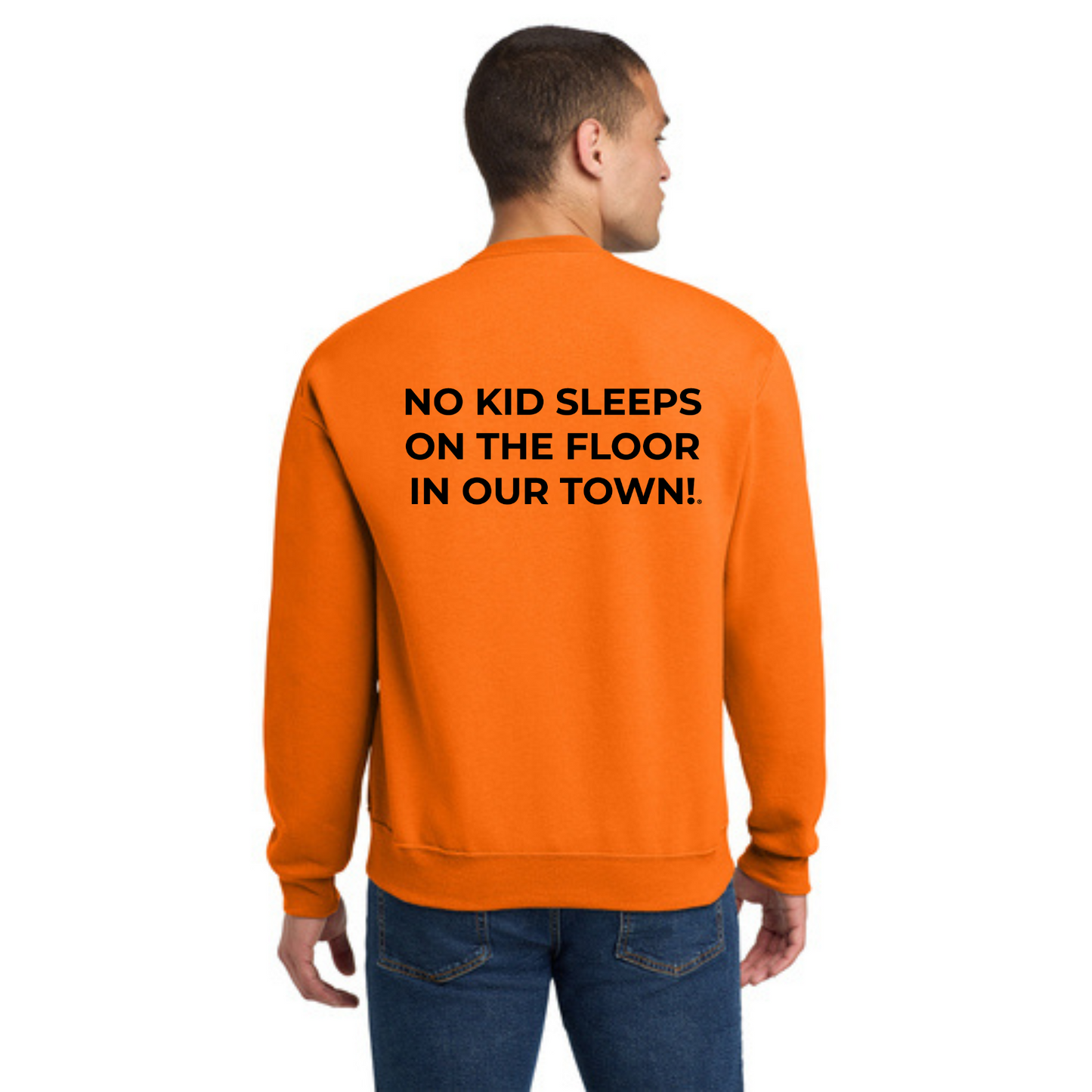 Crewneck Sweatshirt w/ Chapter Name (SAFETY ORANGE) - Black or White Logos