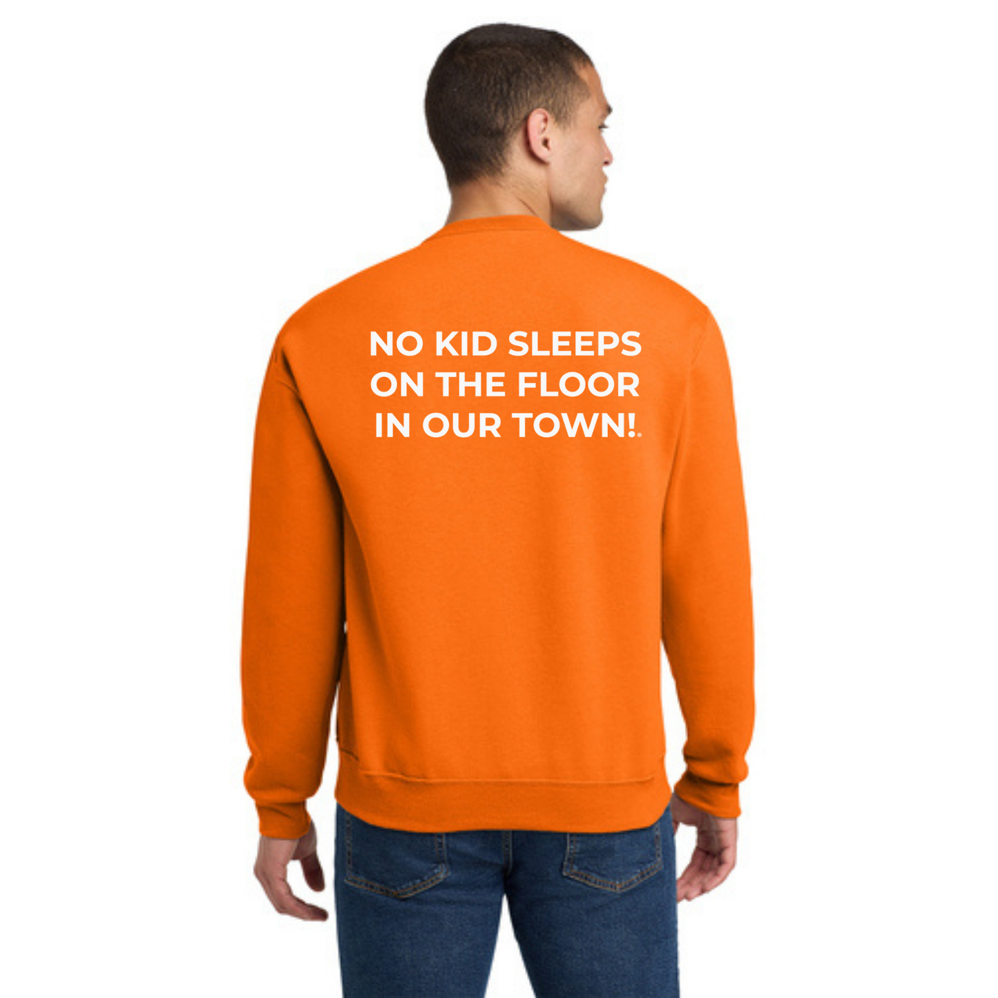 Crewneck Sweatshirt w/ Chapter Name (SAFETY ORANGE) - Black or White Logos