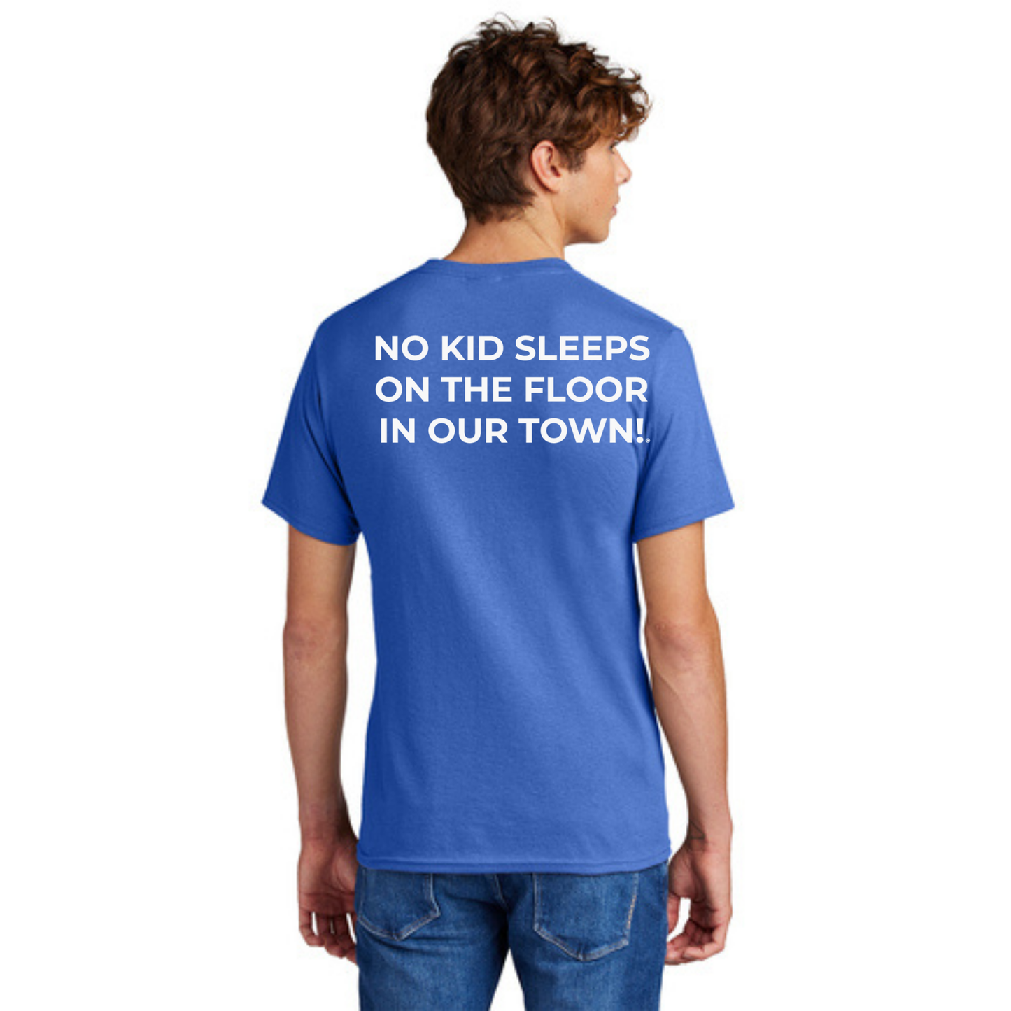 Official Staff T-Shirt (TALL) with Chapter Name (Royal Blue) White & Black Print
