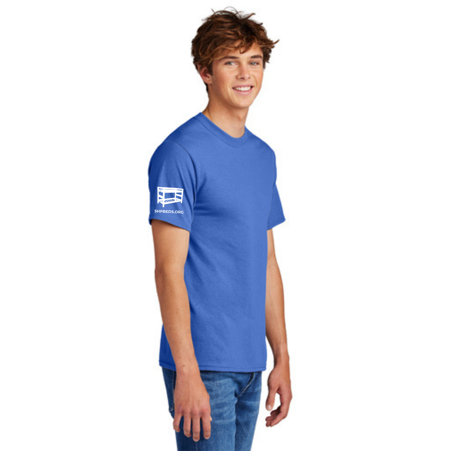 Official Staff T-Shirt (TALL) with Chapter Name (Royal Blue) White & Black Print