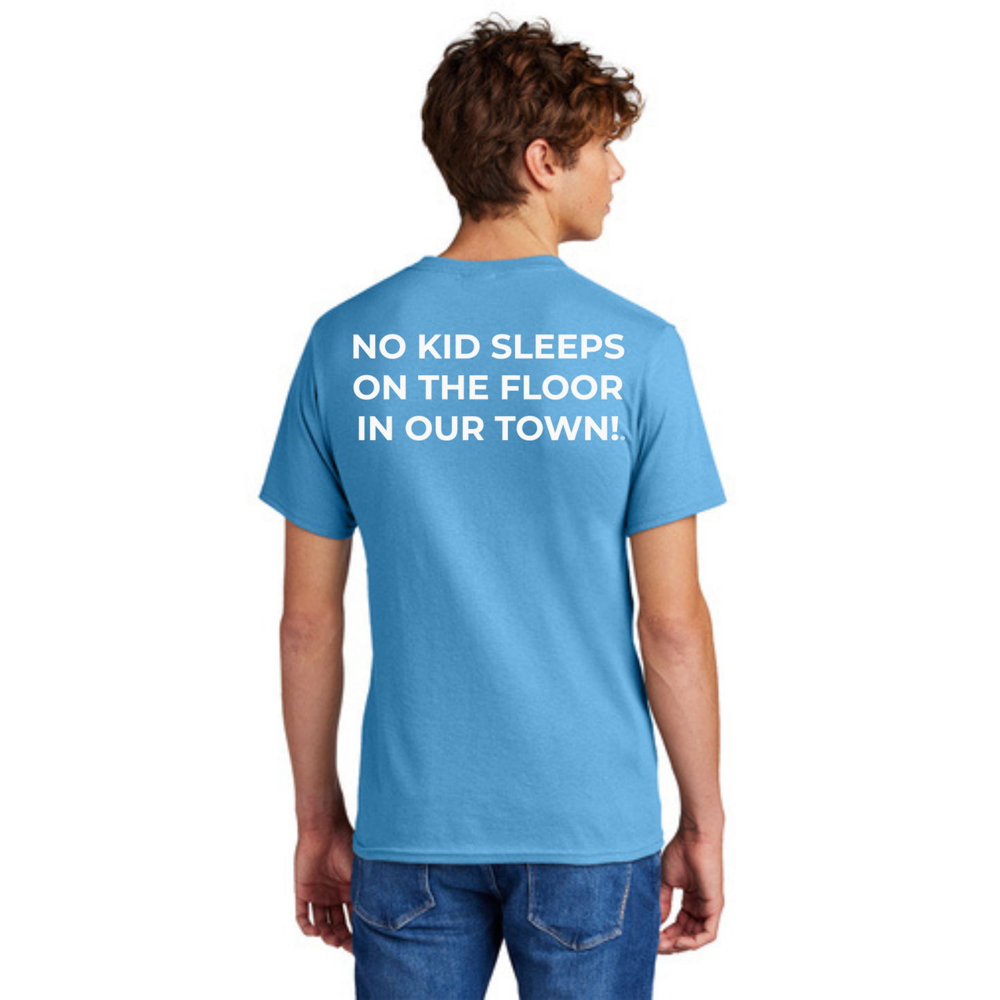 STAFF (TALL) T-Shirt w/ Chapter Name (AQUATIC BLUE) - Black or White Logos
