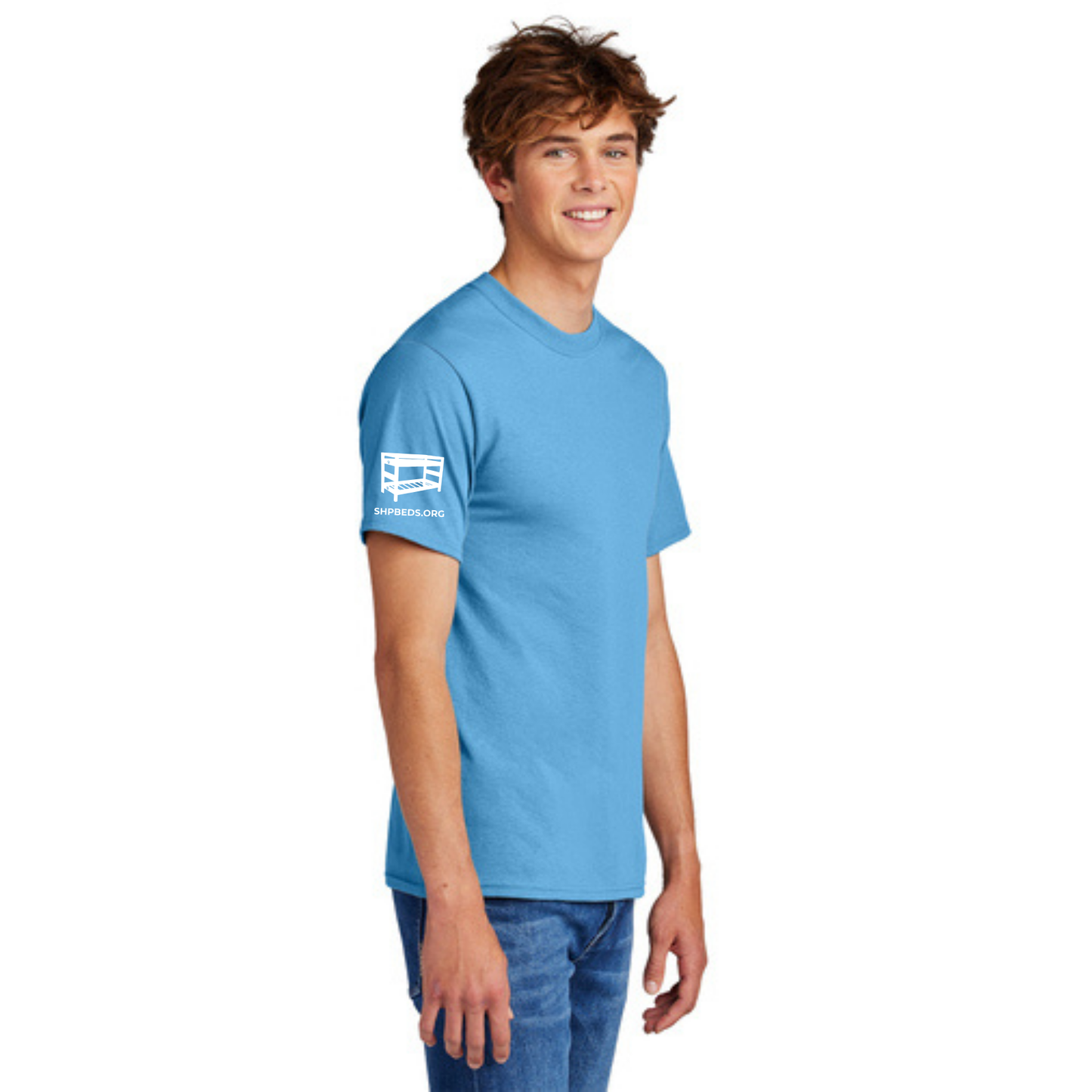 STAFF (TALL) T-Shirt w/ Chapter Name (AQUATIC BLUE) - Black or White Logos