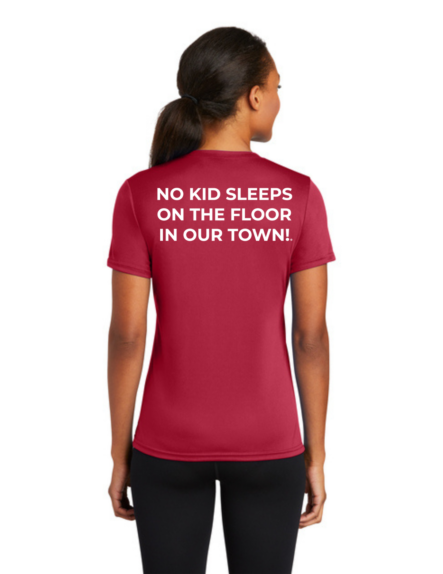 LEGACY - (WOMEN’S) Short Sleeve UV Performance Shirt (RED) - "SLEEP CIRCLE" LOGO