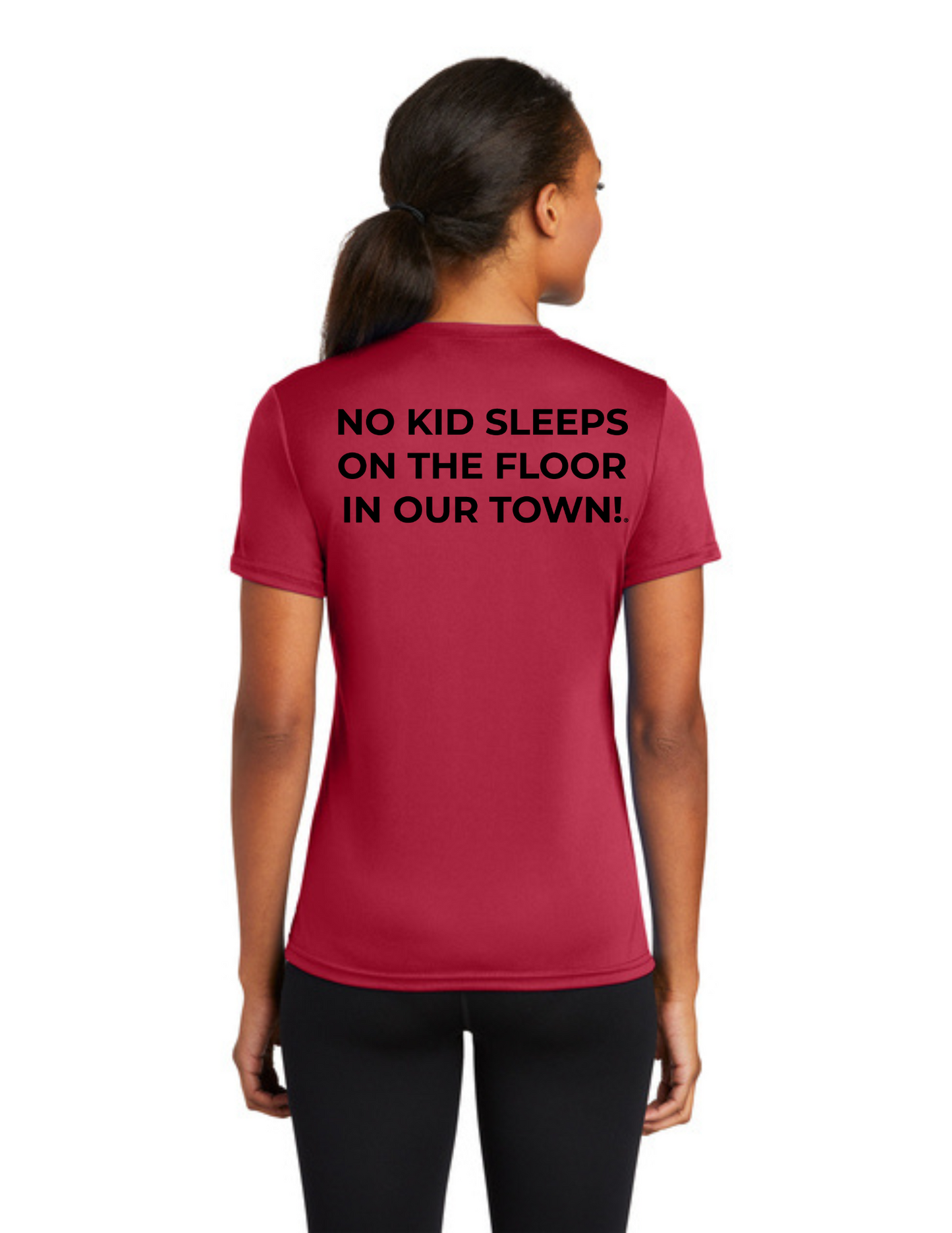 LEGACY - (WOMEN’S) Short Sleeve UV Performance Shirt (RED) - "SLEEP CIRCLE" LOGO