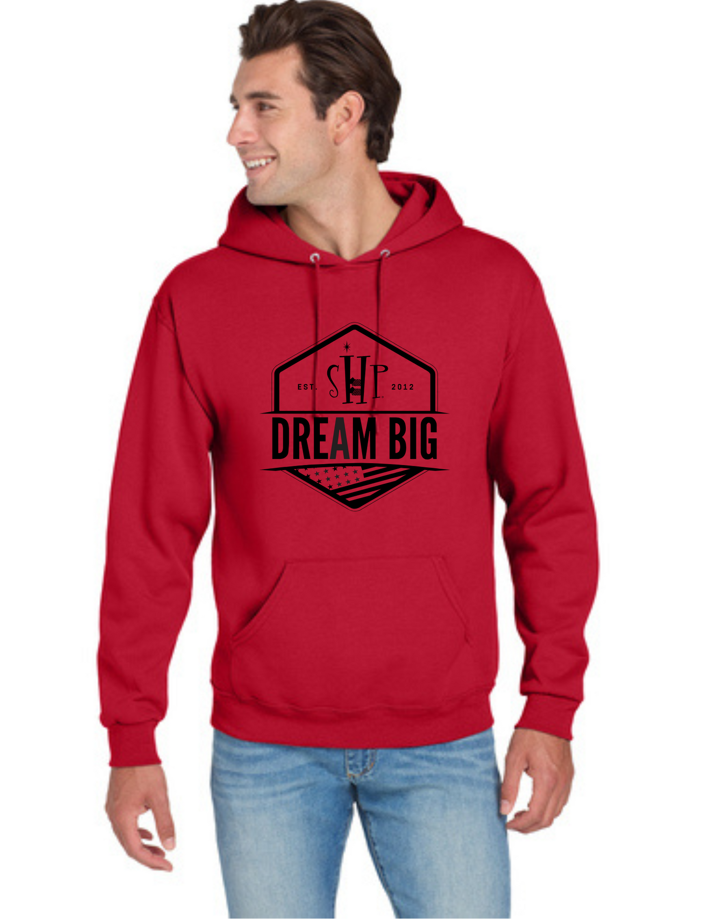 Graphic - ADULT Hoodie (ALL COLORS) - "DREAM BIG FLAG"