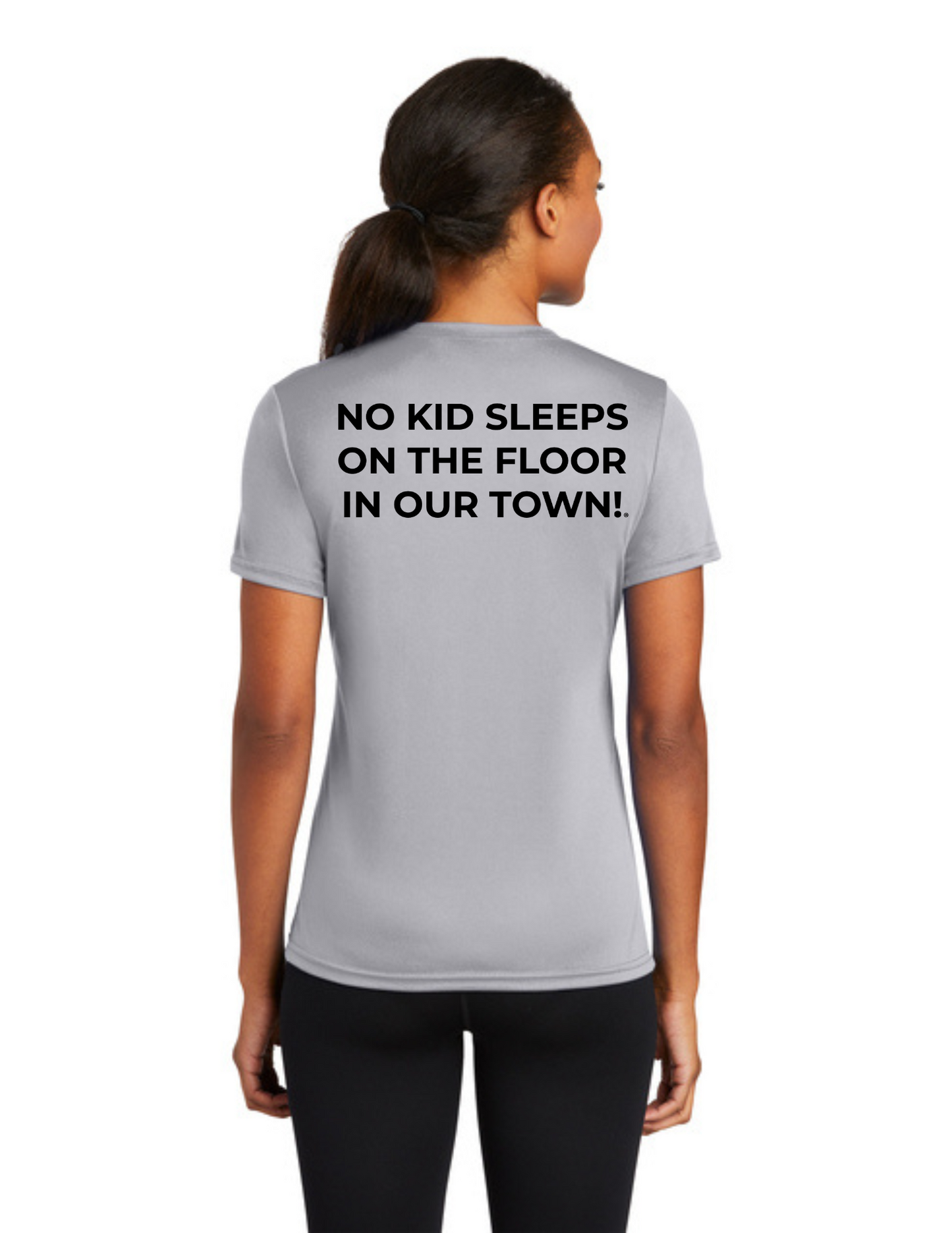 LEGACY - (WOMEN’S) Short Sleeve UV Performance Shirt (SILVER) - "SLEEP CIRCLE" LOGO