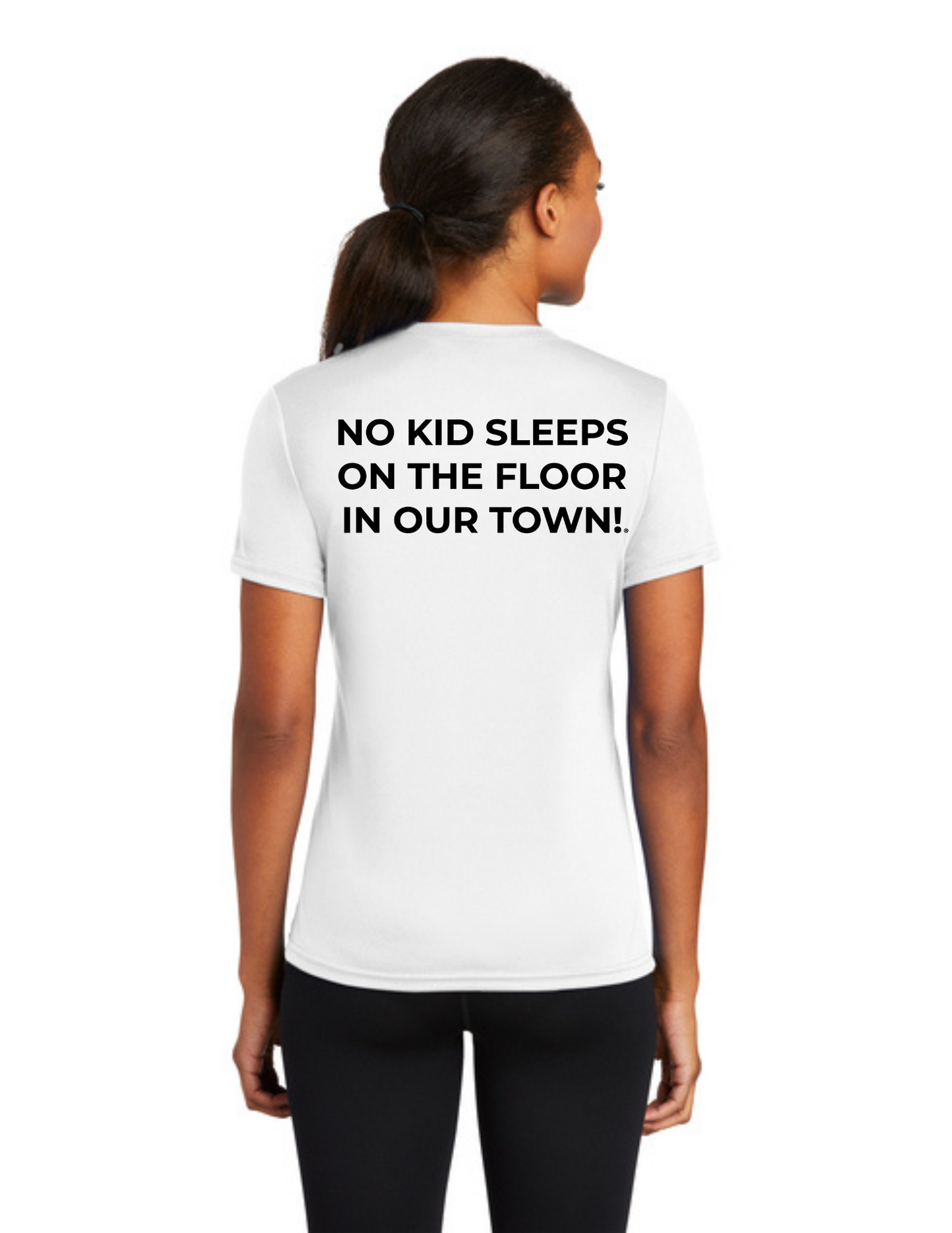LEGACY - (WOMEN’S) Short Sleeve UV Performance Shirt (WHITE) - "SLEEP CIRCLE" LOGO