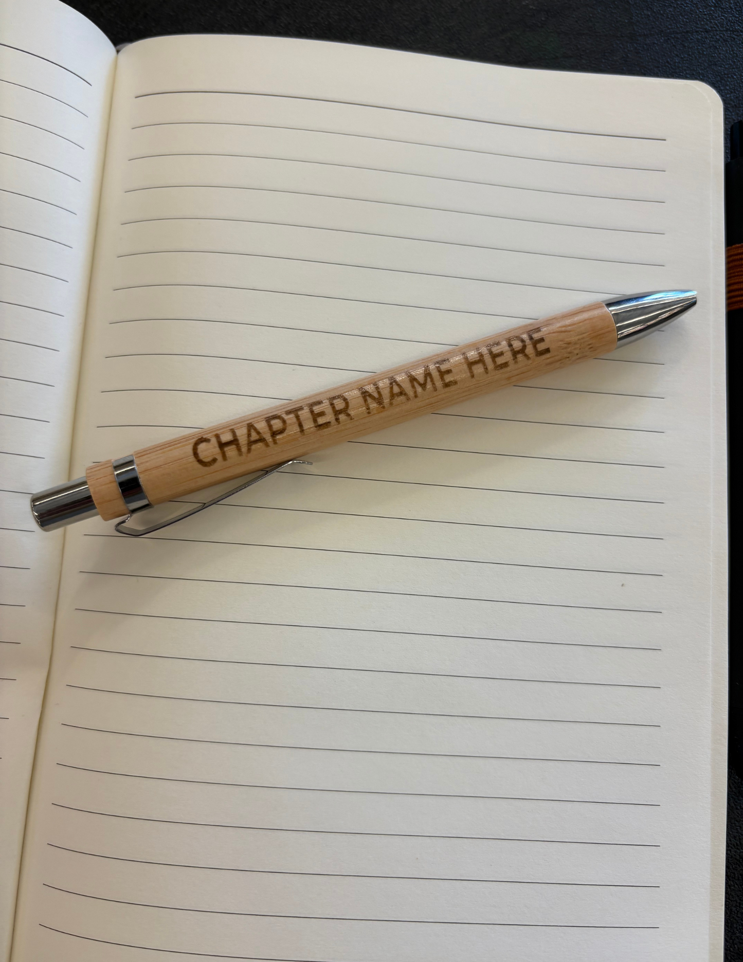CHAPTER - Bamboo Pen with Stylus Tip w/ Laser Engraving