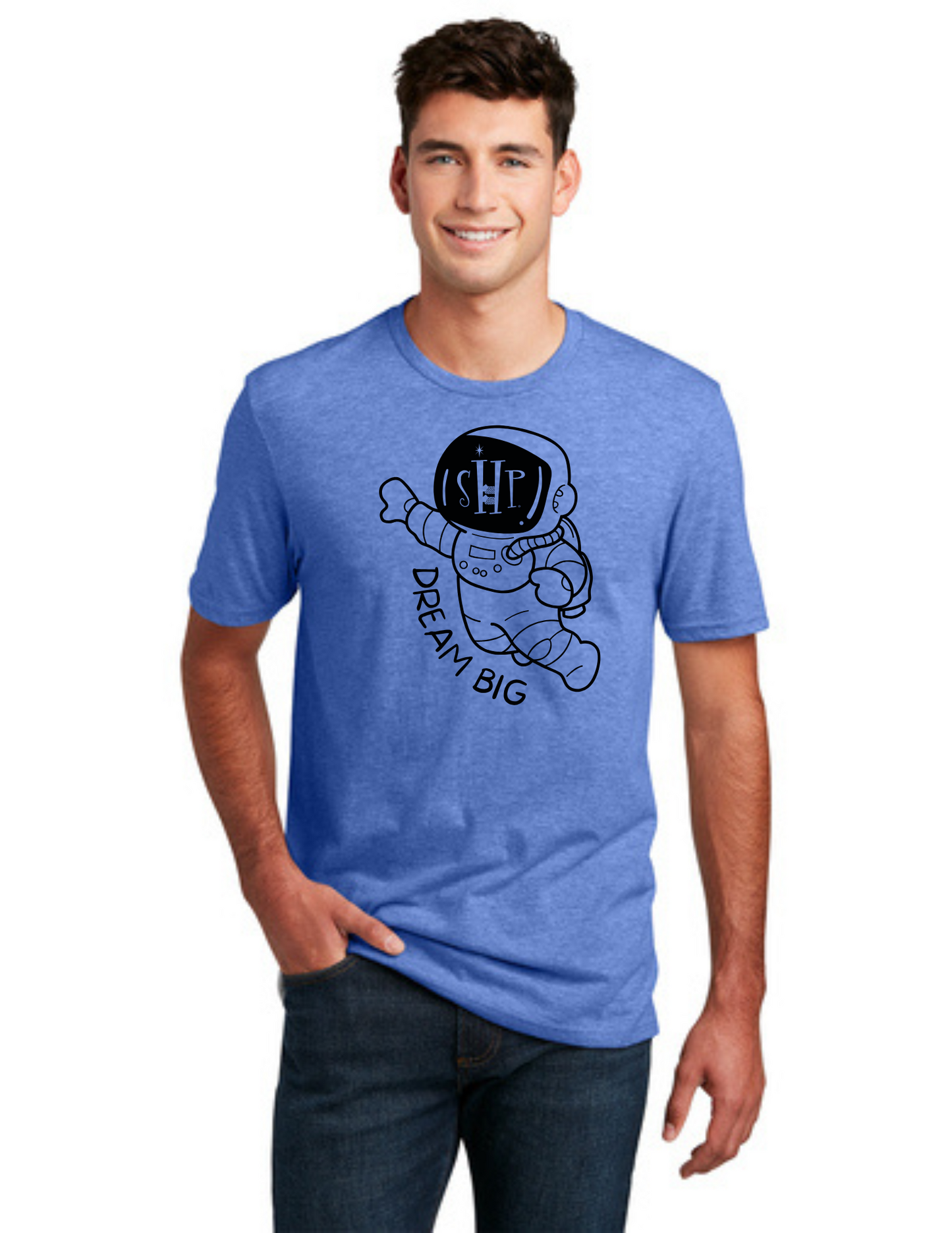 "NEW" Graphic Tee - SHP Dream Big Astronaut T-shirt