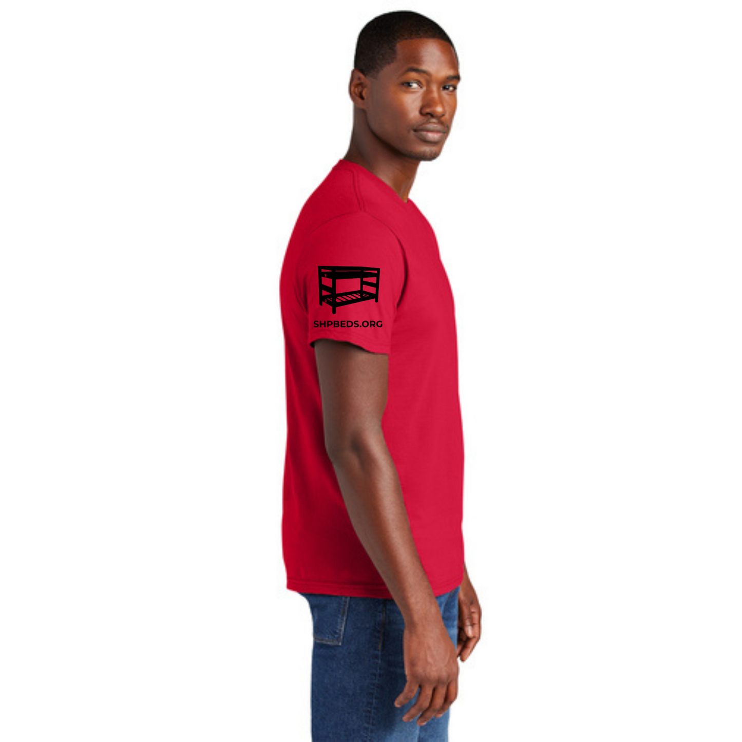 STAFF T-Shirt w/ Chapter Name (CLASSIC RED) - Black or White Logos