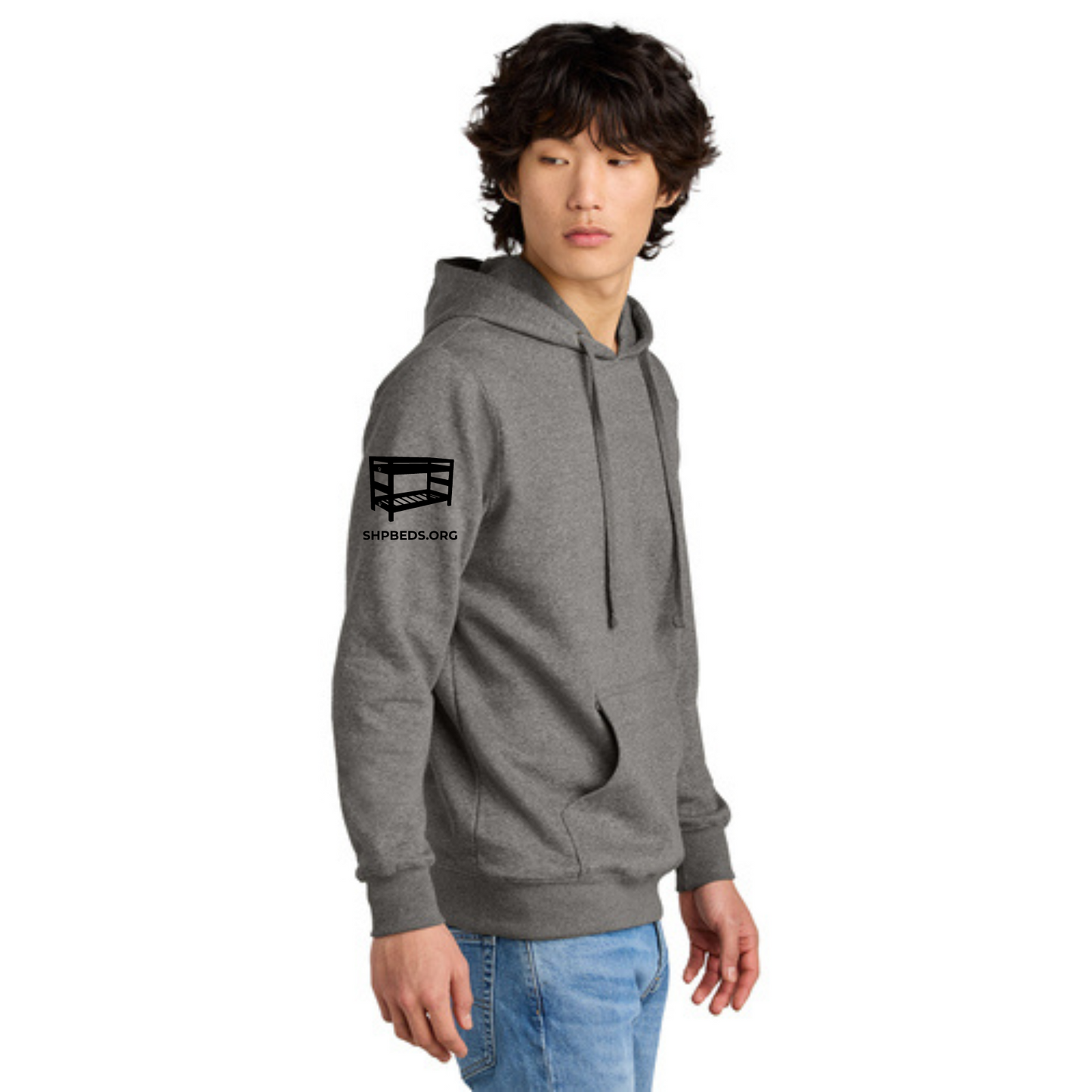 Official Staff Hoodie with Chapter Name (Heather Grey) White & Black Print