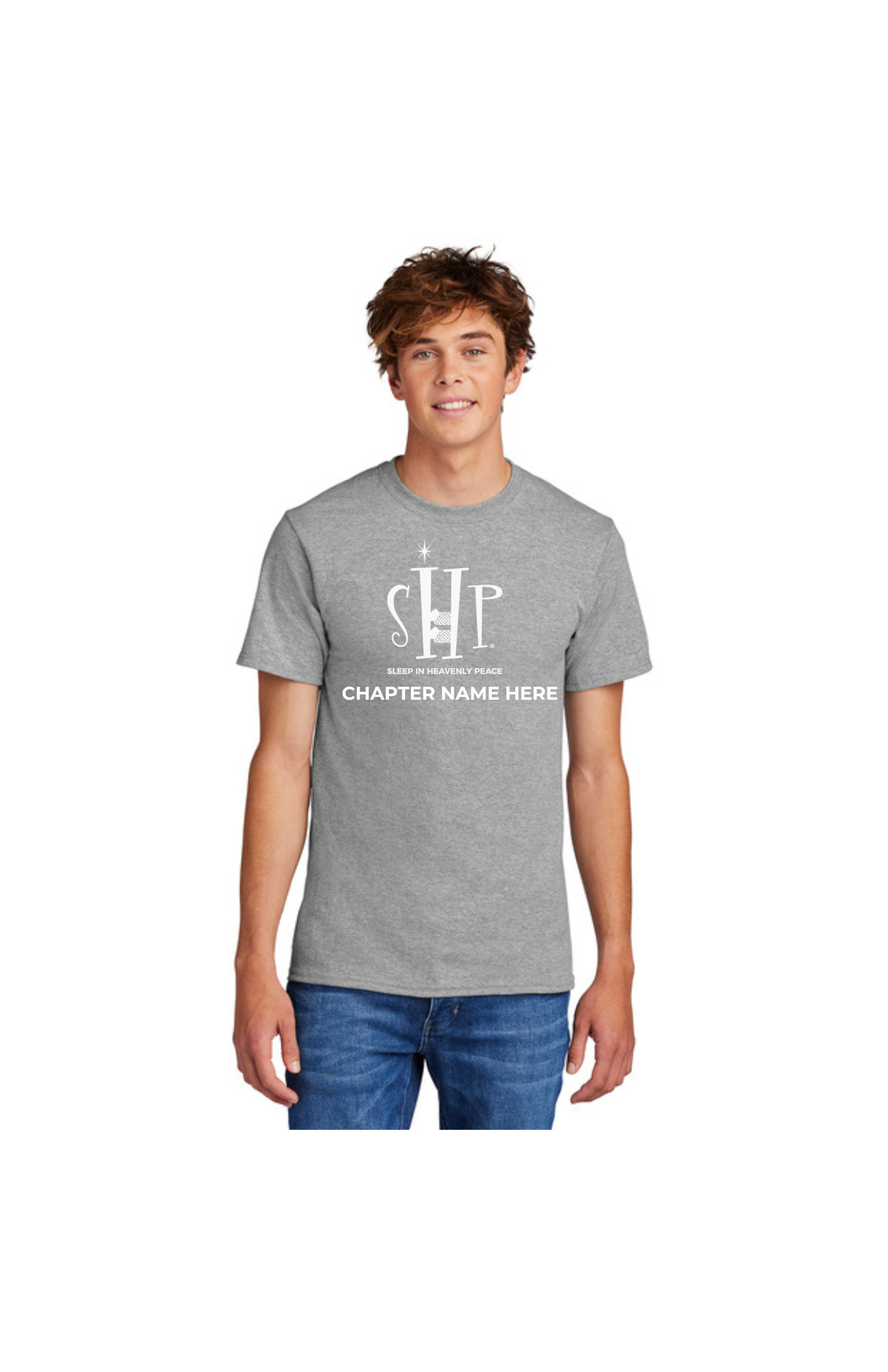 STAFF (TALL) T-Shirt w/ Chapter Name (ATHLETIC HEATHER) - Black or White Logos