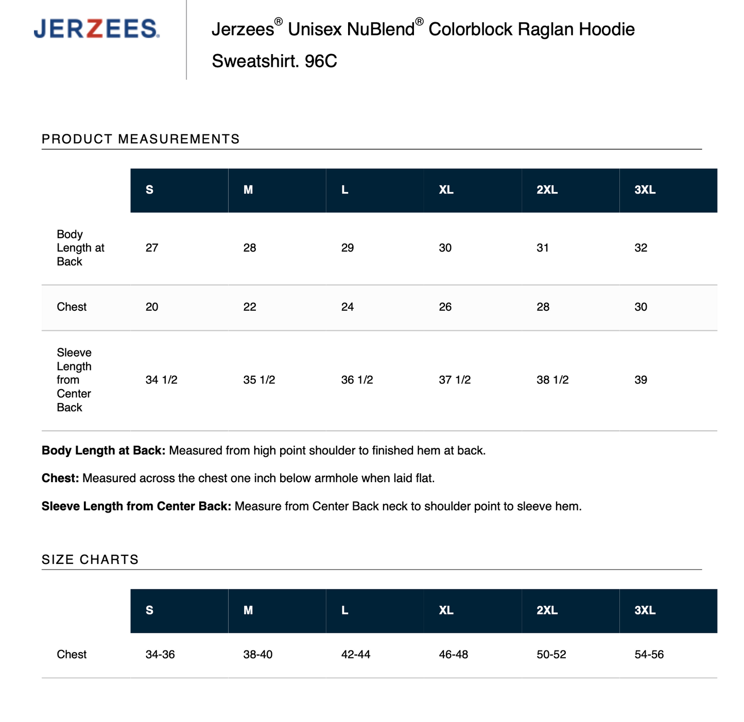 Jerzees® Unisex NuBlend® Colorblock Raglan Hoodie (OXFORD/ J. NAVY)