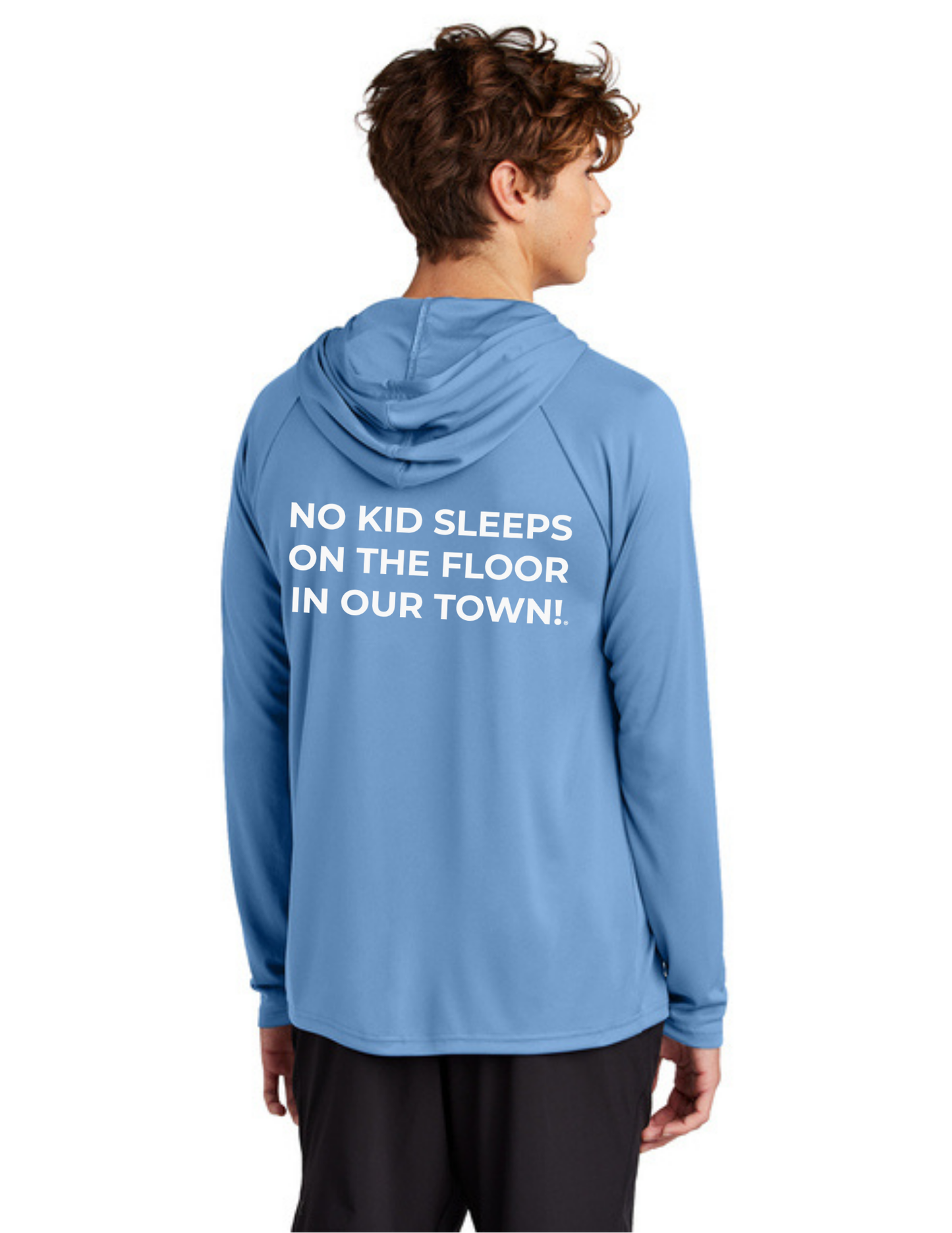 LEGACY - Hooded Performance UV Pullover (CAROLINA BLUE) - "ESTABLISHED" LOGO