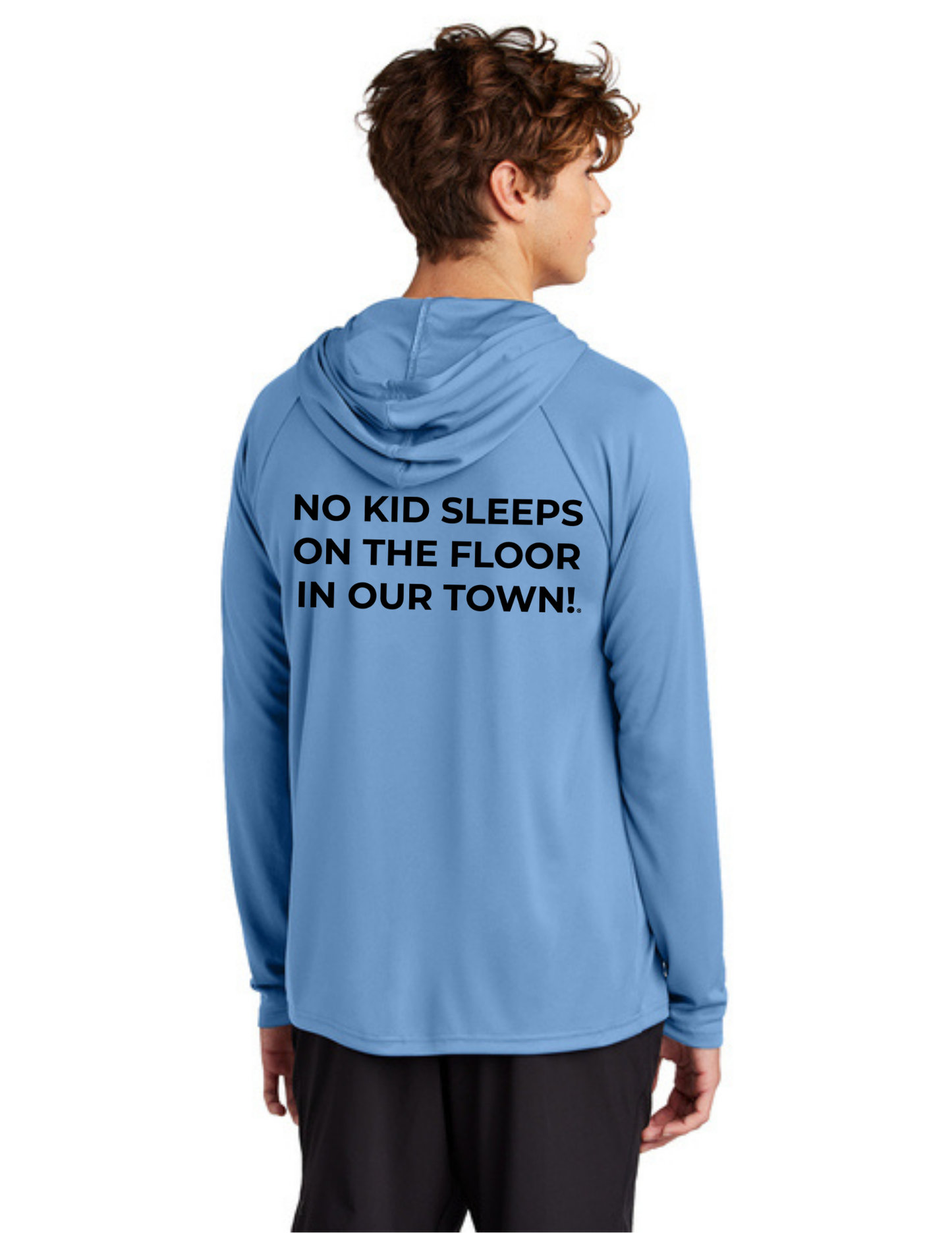 LEGACY - Hooded Performance UV Pullover (CAROLINA BLUE) - "ESTABLISHED" LOGO