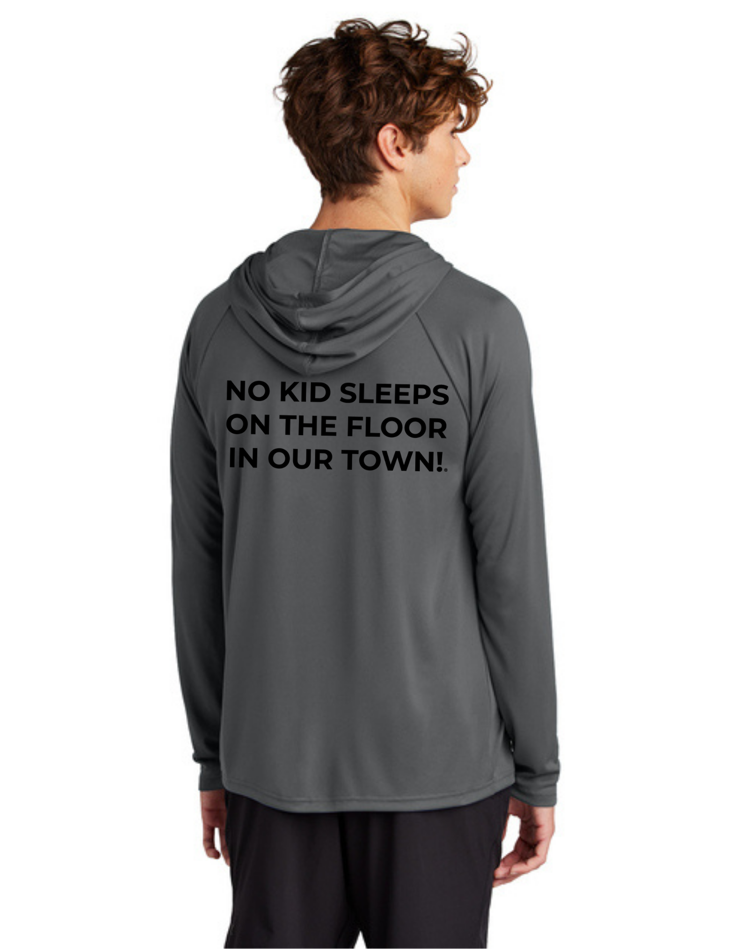 LEGACY - Hooded Performance UV Pullover (CHARCOAL) - "ESTABLISHED" LOGO