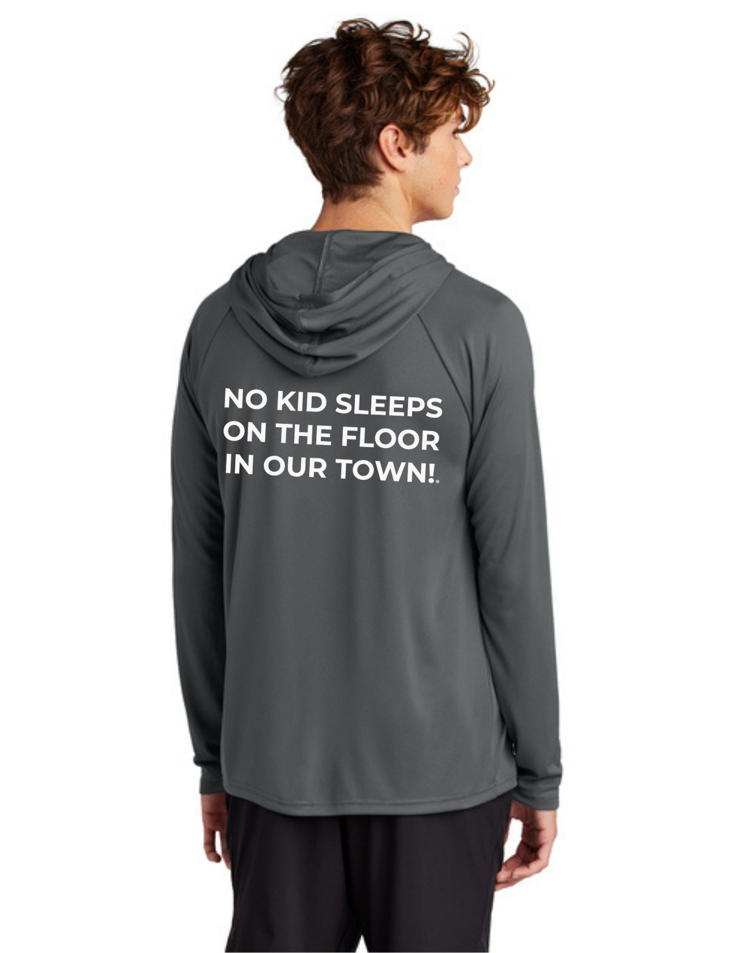 LEGACY - Hooded Performance UV Pullover (CHARCOAL) - "ESTABLISHED" LOGO
