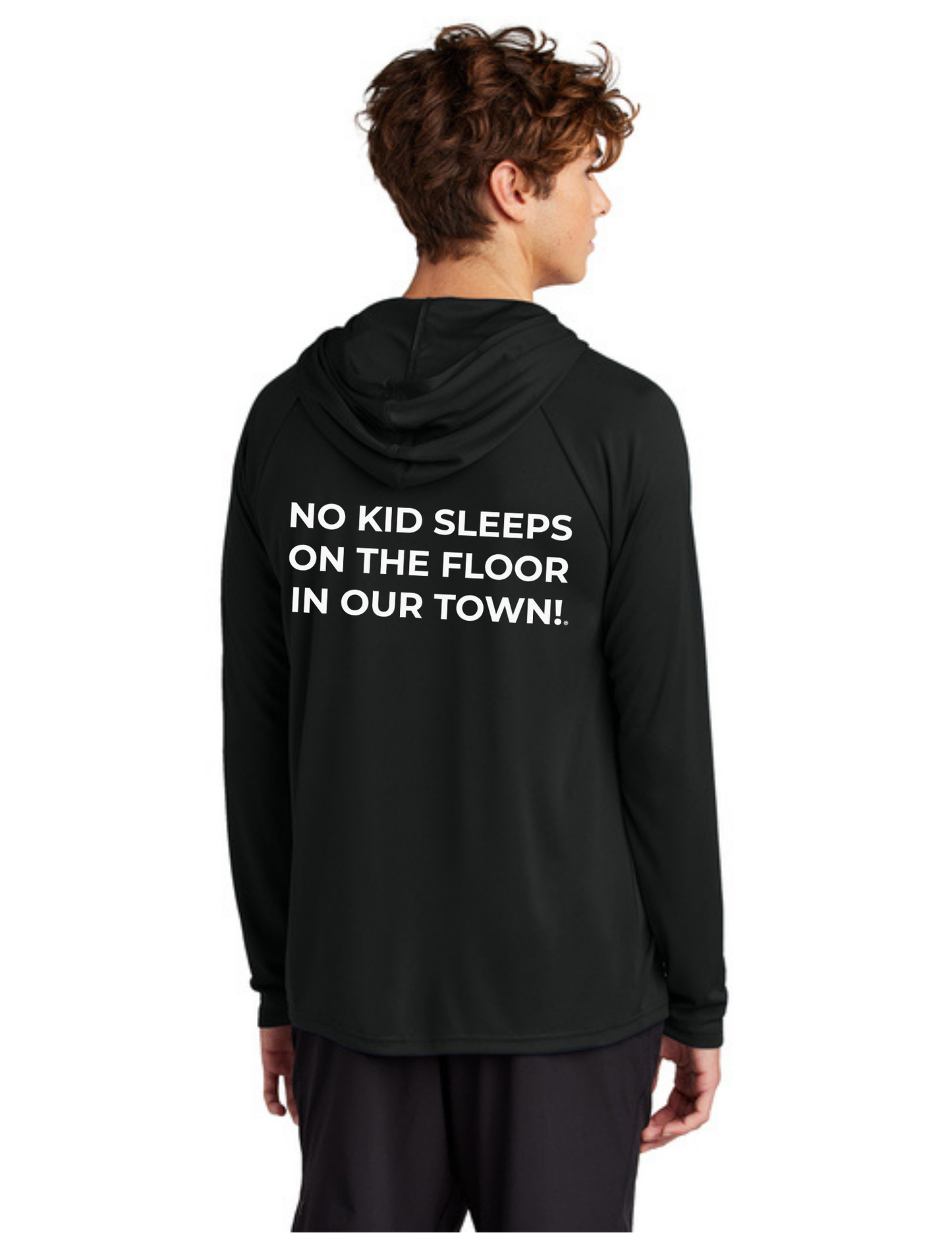 LEGACY - Hooded Performance UV Pullover (JET BLACK) - "ESTABLISHED" LOGO