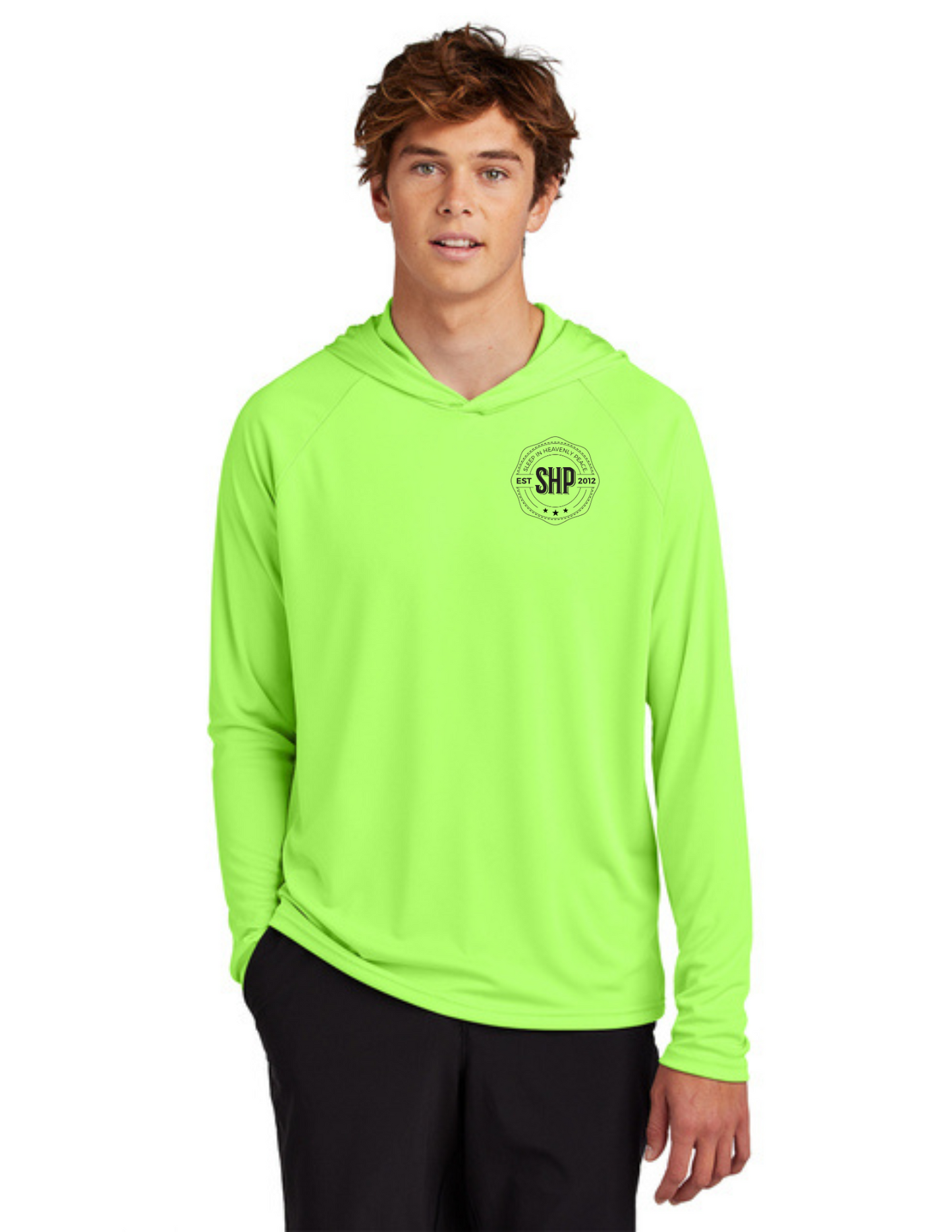 LEGACY - Hooded Performance UV Pullover (NEON GREEN) - "ESTABLISHED" LOGO