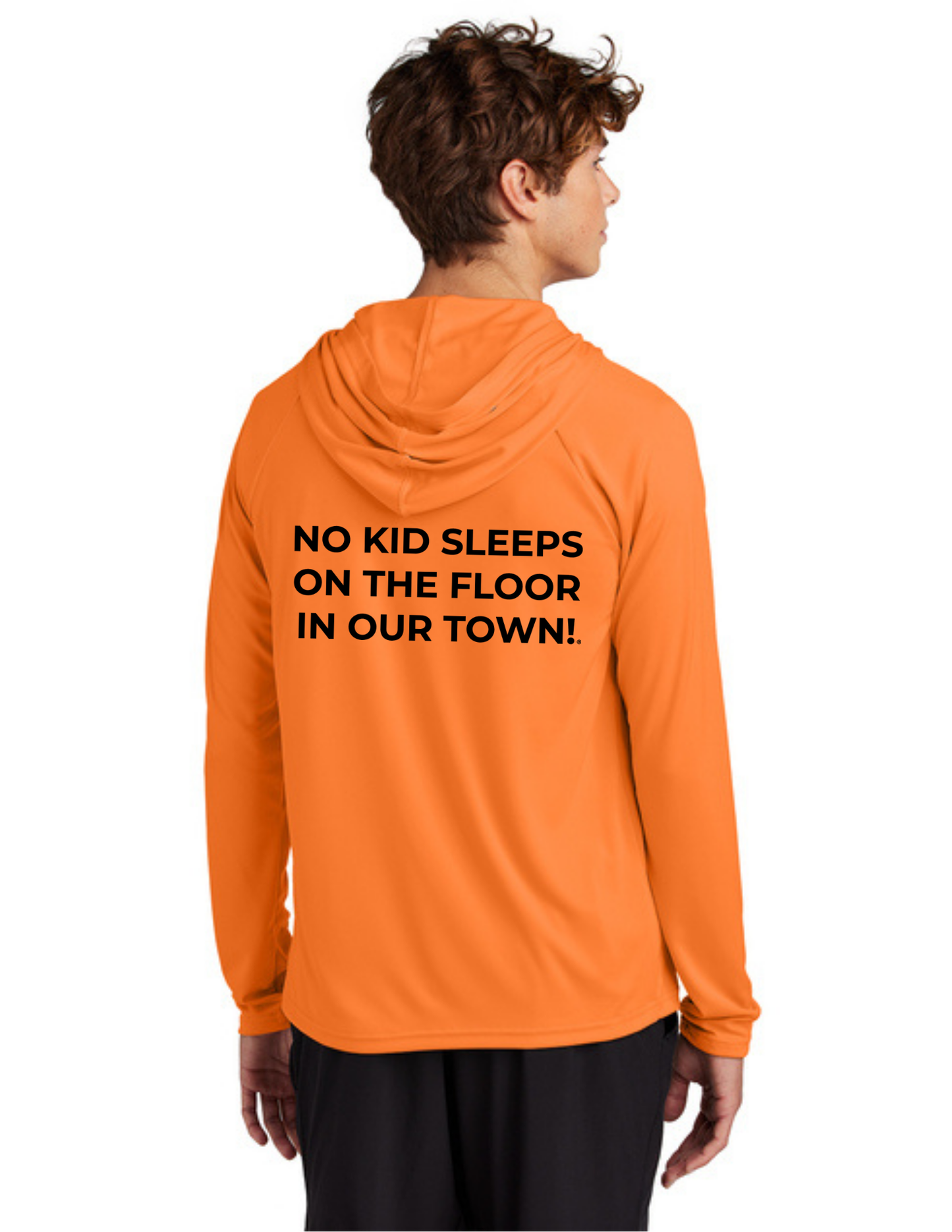 LEGACY - Hooded Performance UV Pullover (NEON ORANGE) - "ESTABLISHED" LOGO