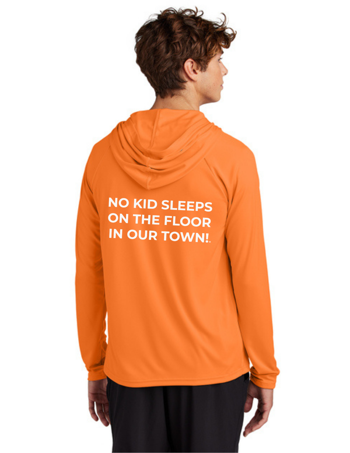 LEGACY - Hooded Performance UV Pullover (NEON ORANGE) - "ESTABLISHED" LOGO