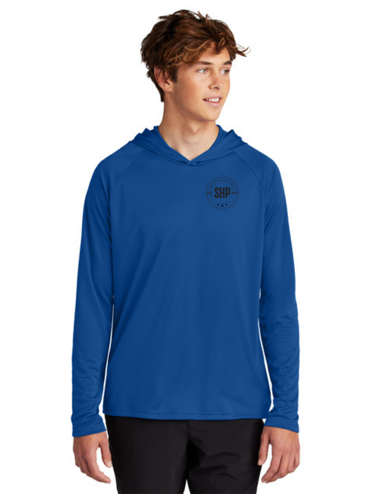 LEGACY - Hooded Performance UV Pullover (TRUE ROYAL) - "ESTABLISHED" LOGO