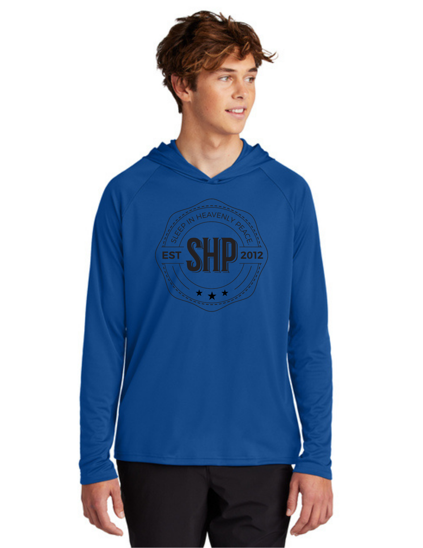 LEGACY - Hooded Performance UV Pullover (TRUE ROYAL) - "ESTABLISHED" LOGO