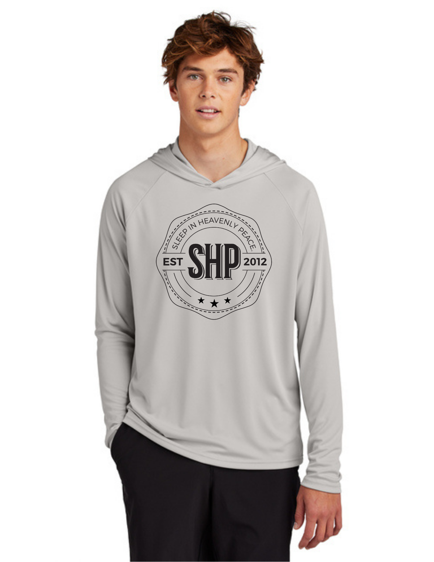 LEGACY - Hooded Performance UV Pullover (SILVER) - "ESTABLISHED" LOGO