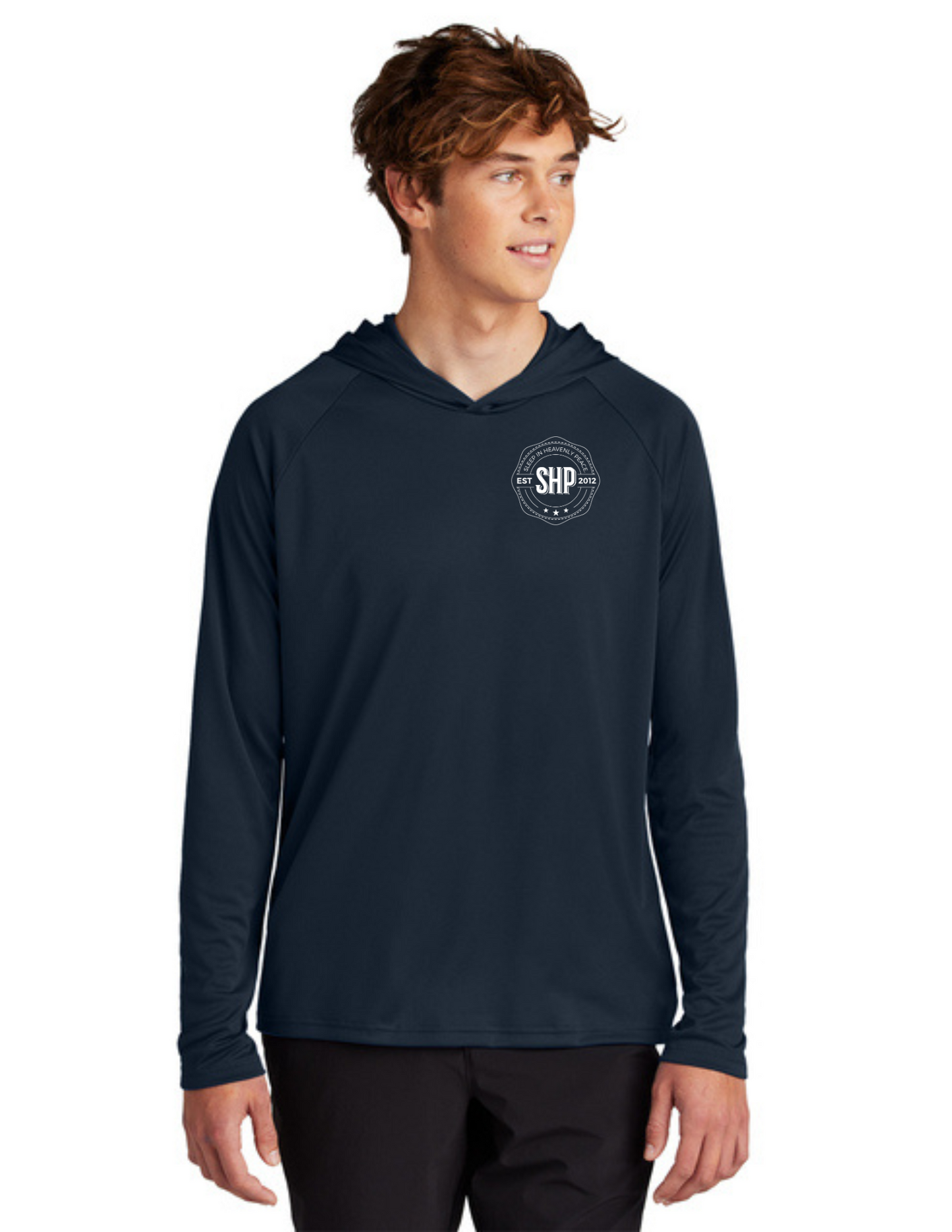 LEGACY - Hooded Performance UV Pullover (TRUE NAVY) - "ESTABLISHED" LOGO