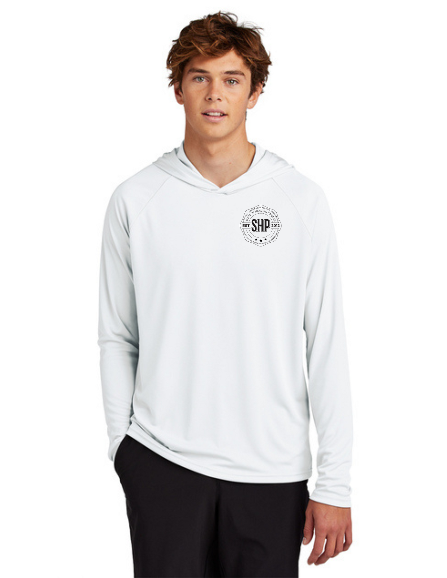 LEGACY - Hooded Performance UV Pullover (WHITE) - "ESTABLISHED" LOGO