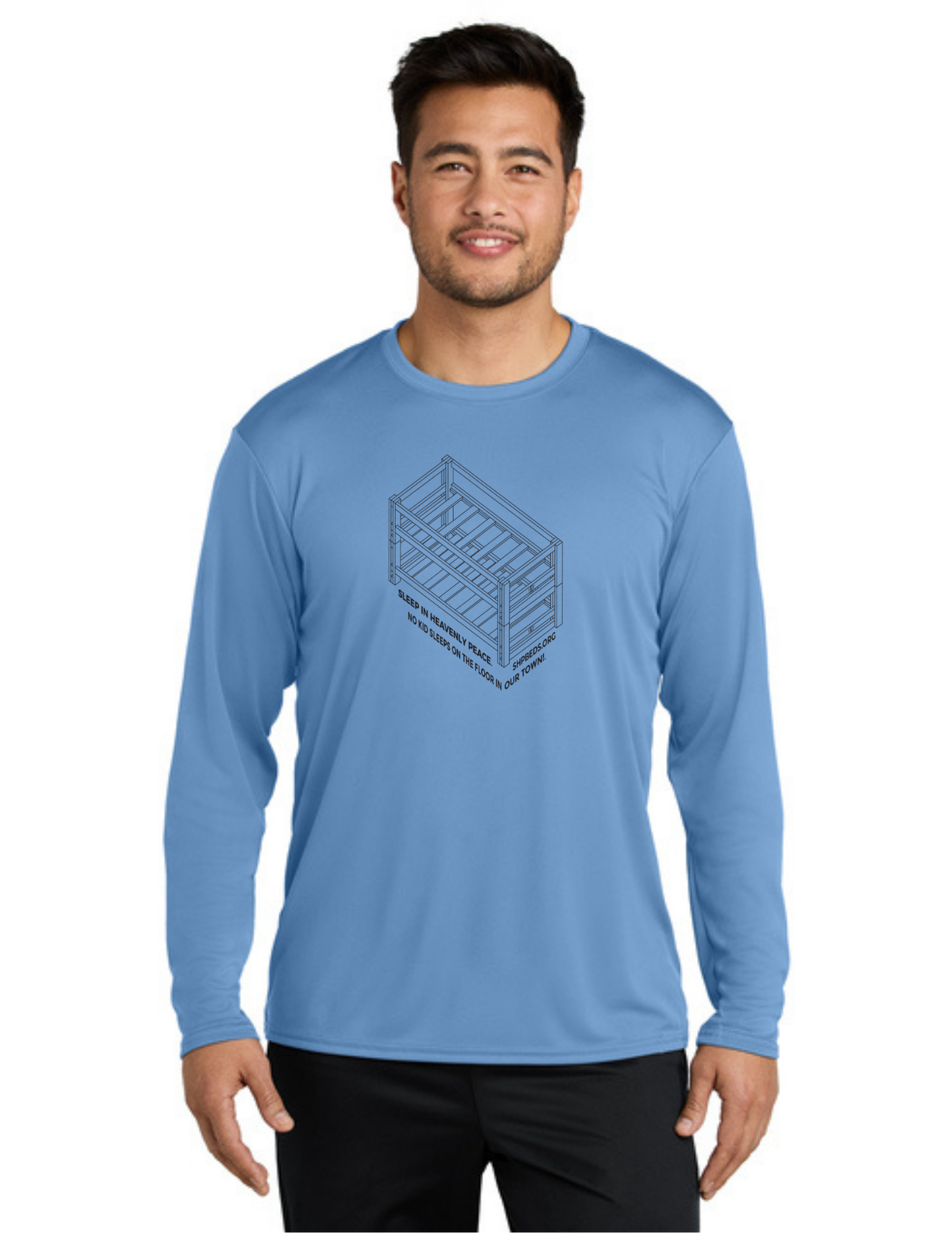 LEGACY - Long Sleeve Performance UV Shirt (CAROLINA BLUE) - "SHELDON" LOGO