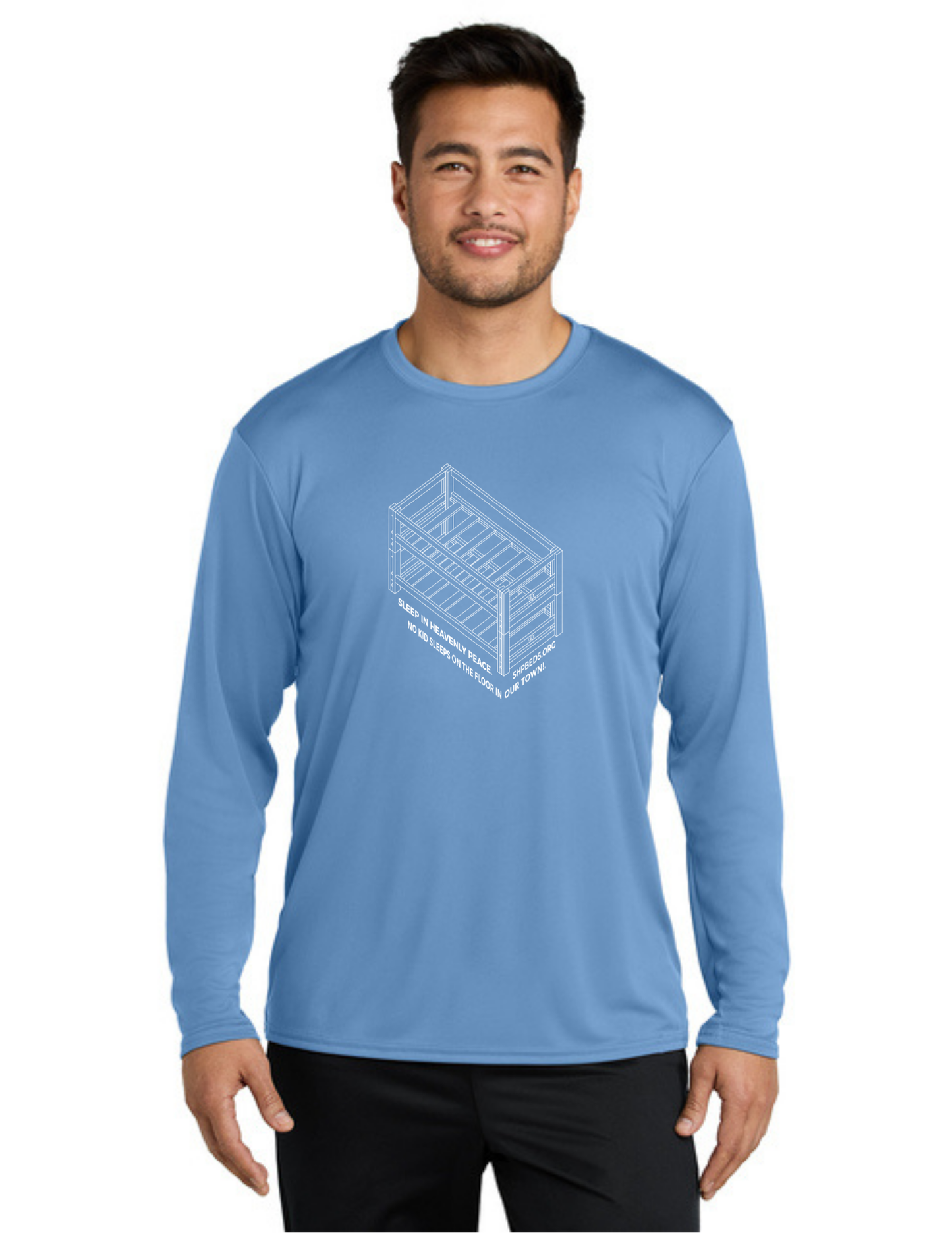 LEGACY - Long Sleeve Performance UV Shirt (CAROLINA BLUE) - "SHELDON" LOGO