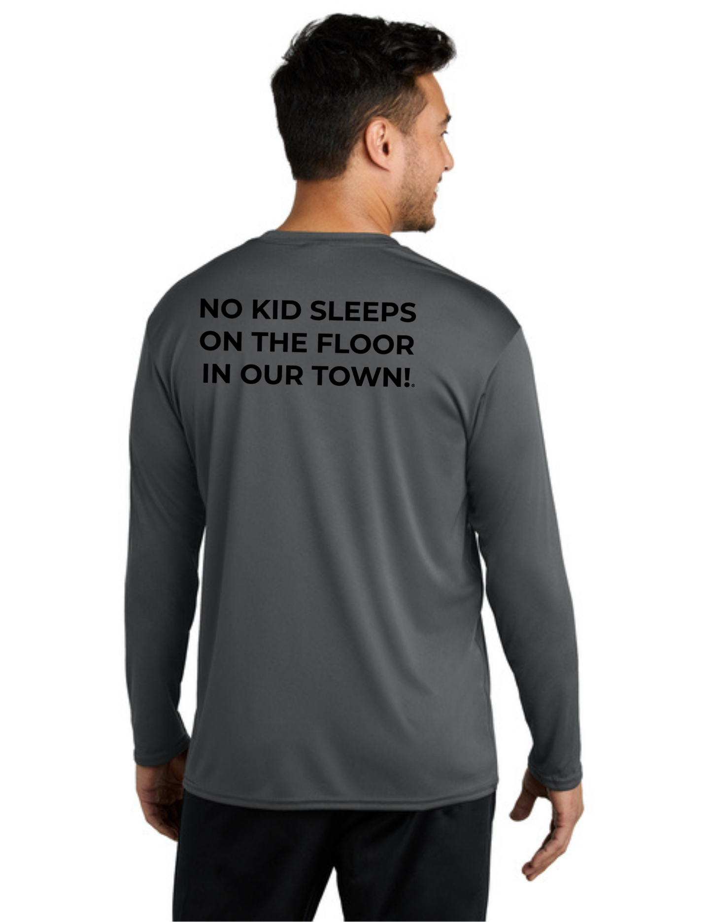 LEGACY - Long Sleeve Performance UV Shirt (CHARCOAL) - "ESTABLISHED" LOGO
