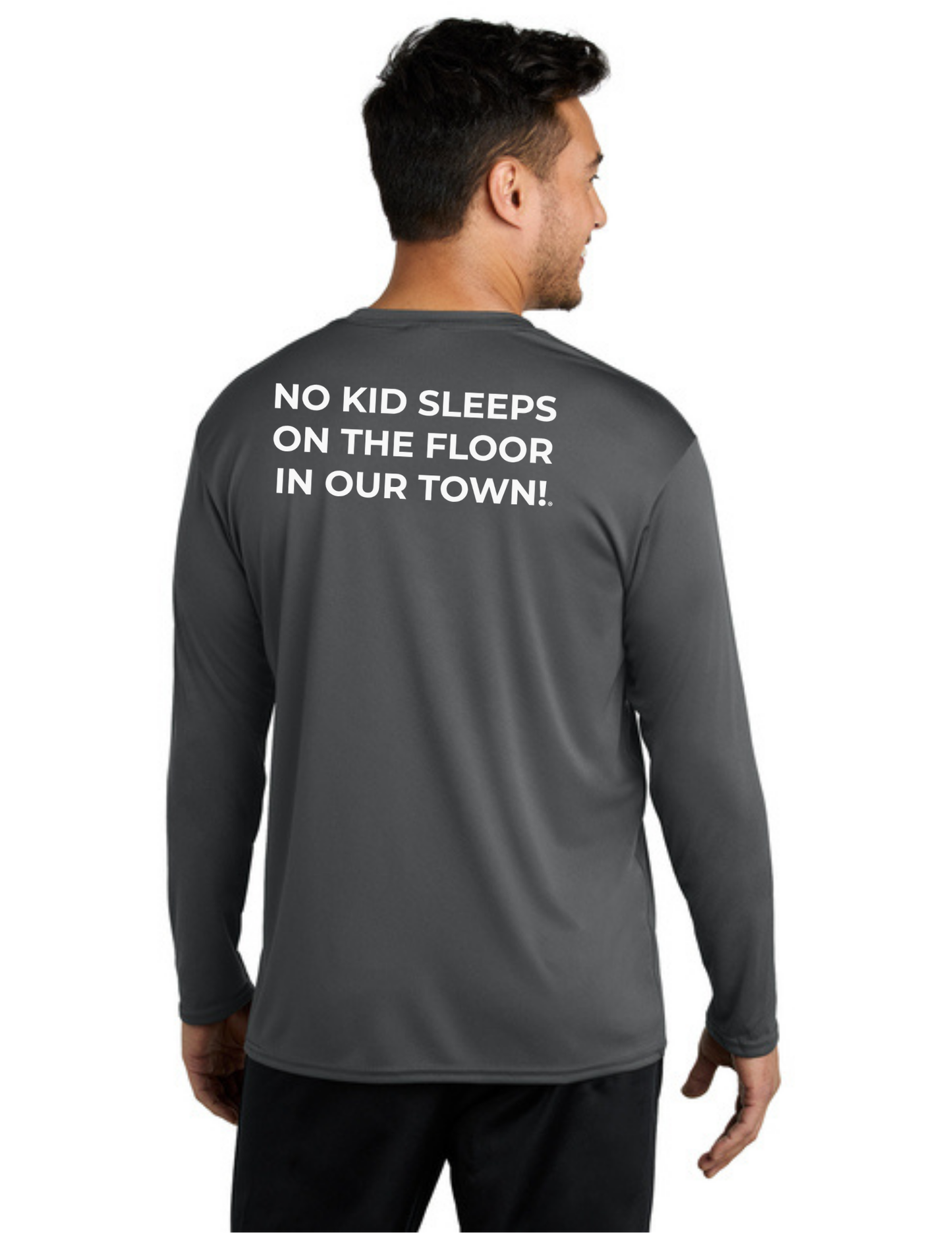 LEGACY - Long Sleeve Performance UV Shirt (CHARCOAL) - "ESTABLISHED" LOGO